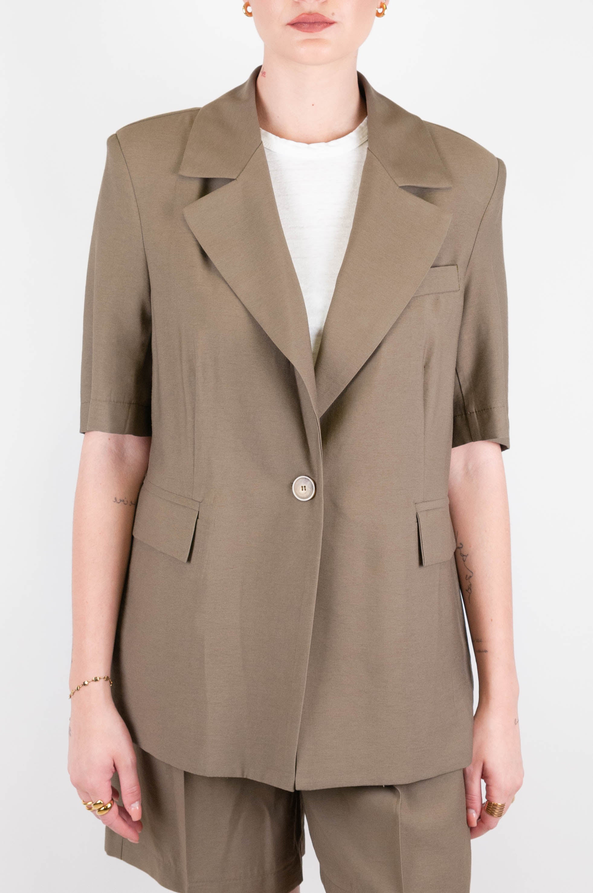 Maryley - Giacca mezza manica con chiusura ad un bottone