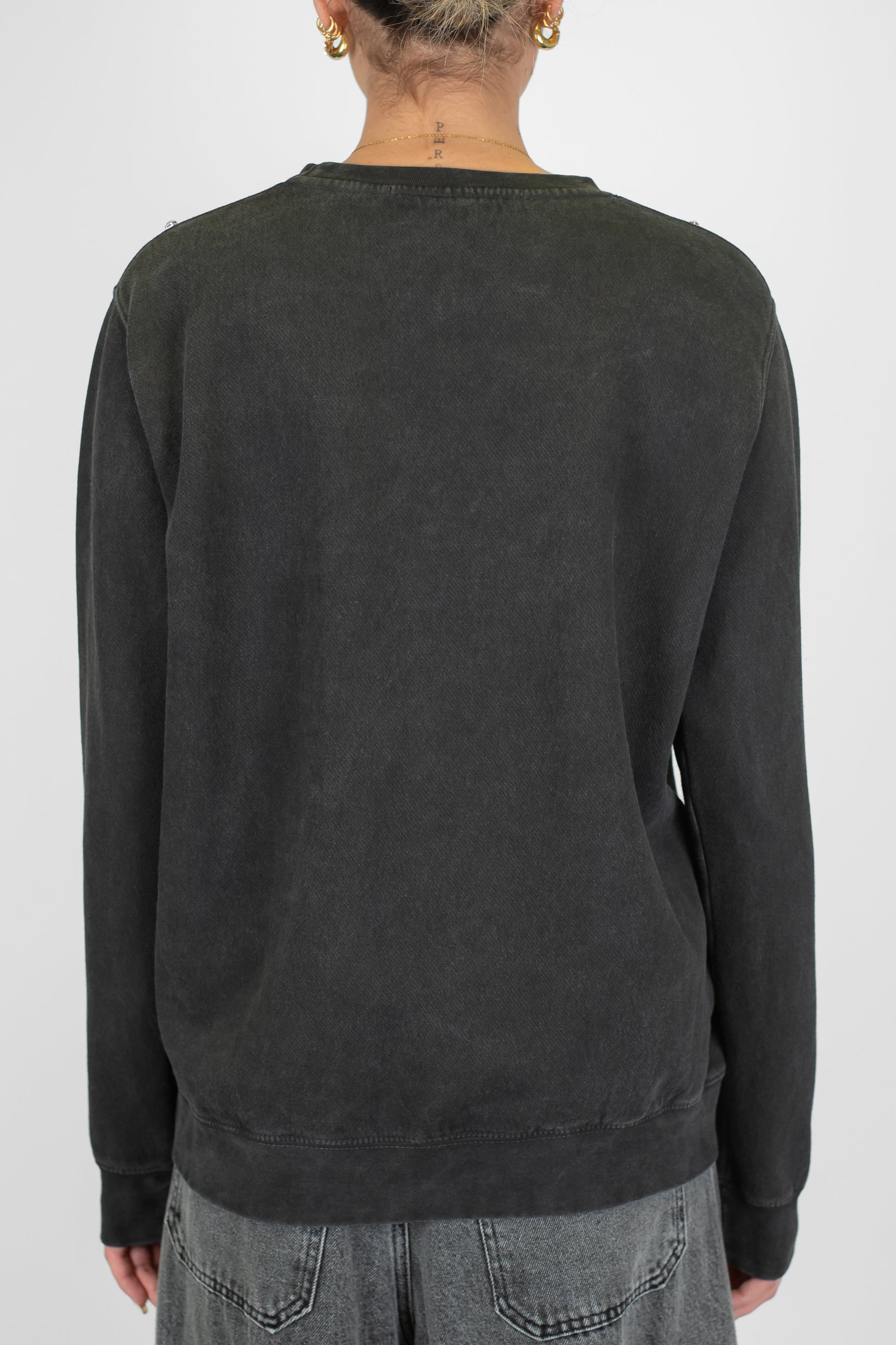 Haveone - Felpa girocollo con applicazioni strass