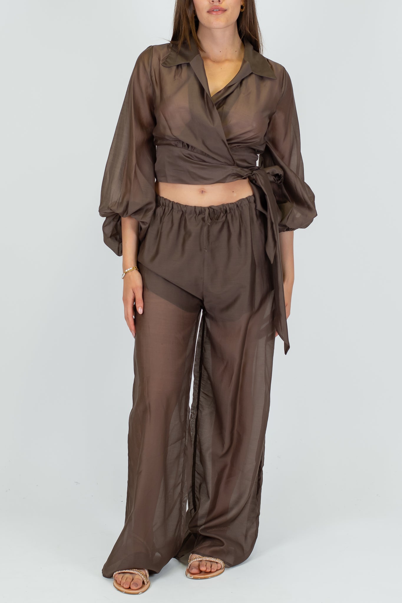 Haveone - Camicia chiusura portafoglio in lyocell