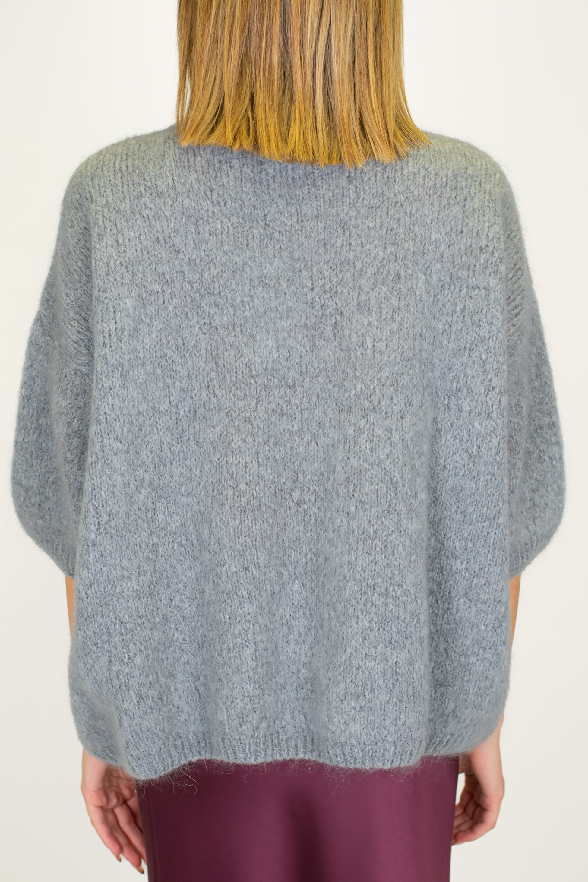 Dixie - Maglia over in misto lana con manica tre quarti