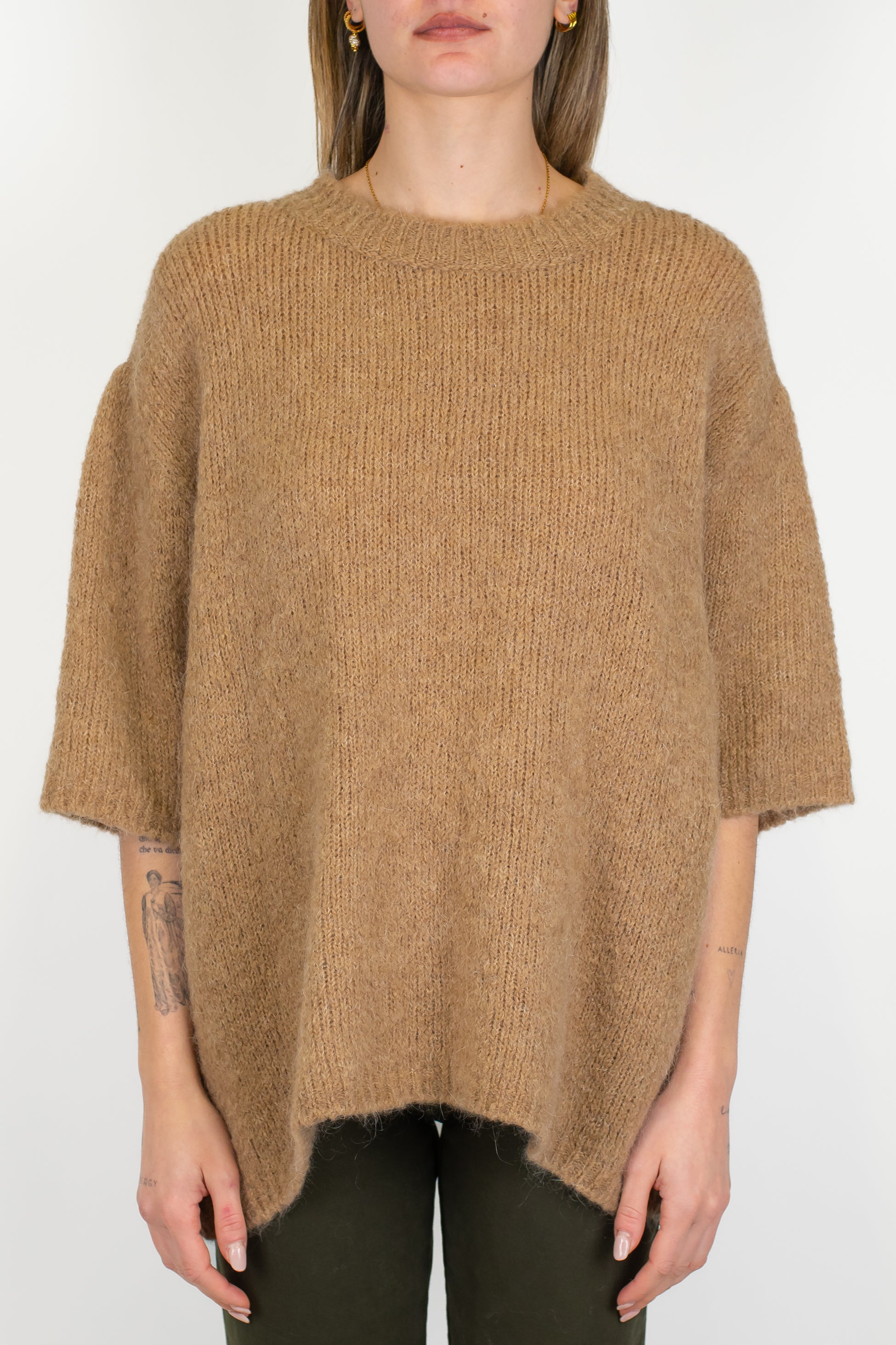 Haveone - Maglia over in mohair manica 3/4