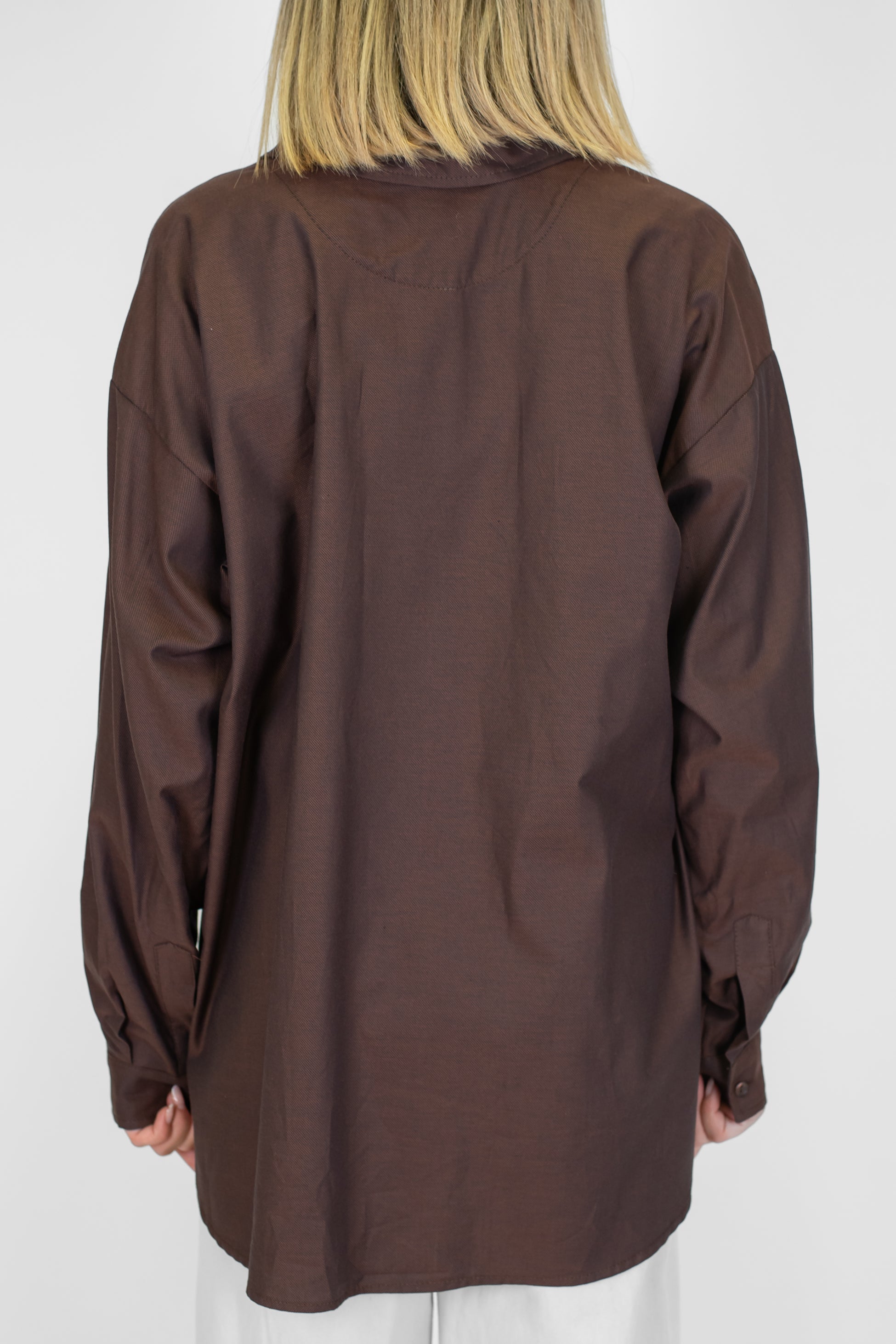 Tensione in - Camicia over con taschino sul petto