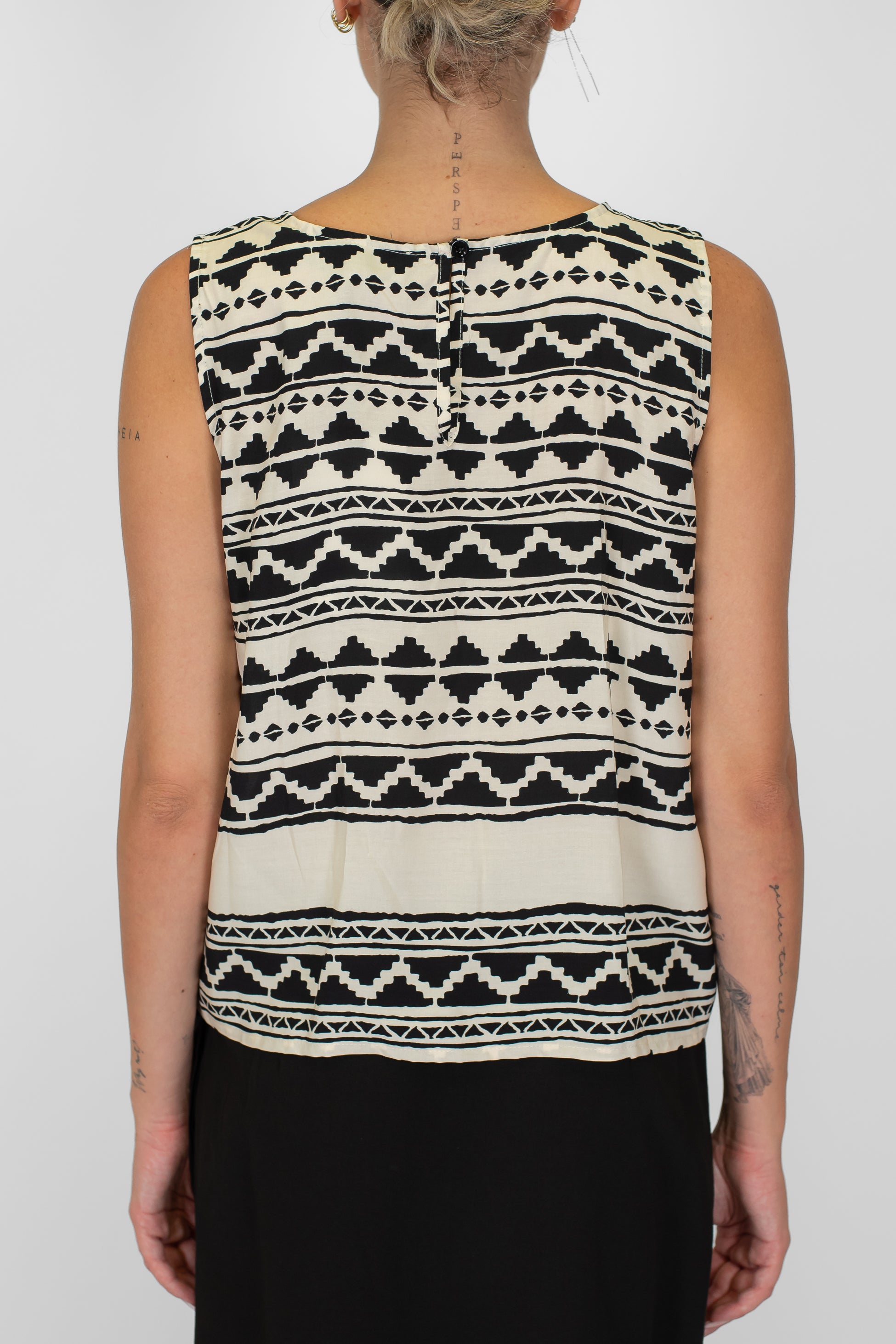 Haveone - Canotta fantasia astratta in viscosa