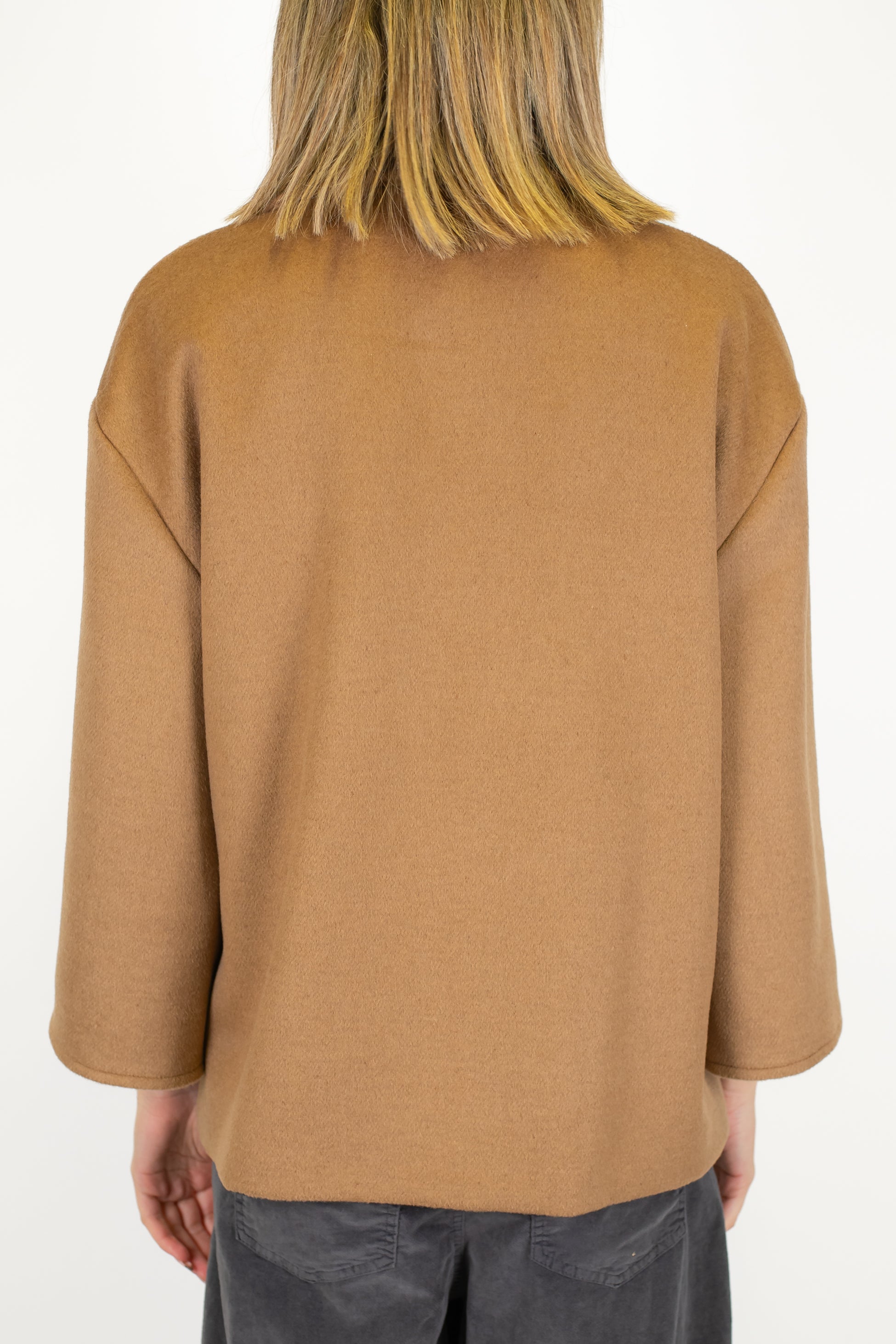 Motel - Cappotto corto doppiopetto in misto lana