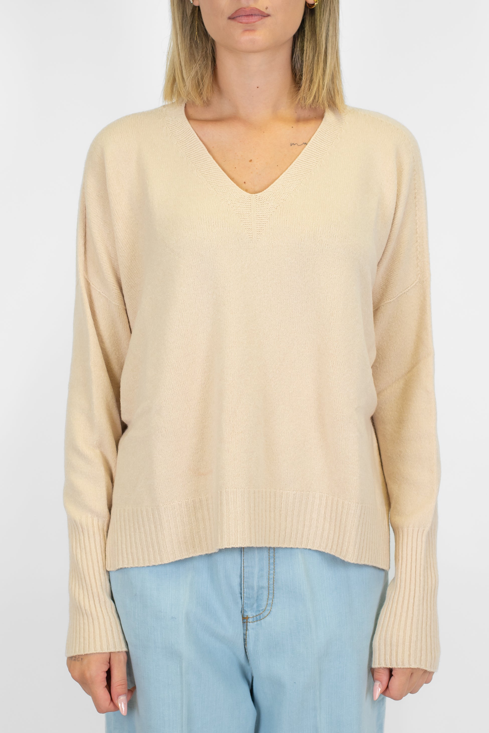 Kontatto - Maglia over con scollo a V