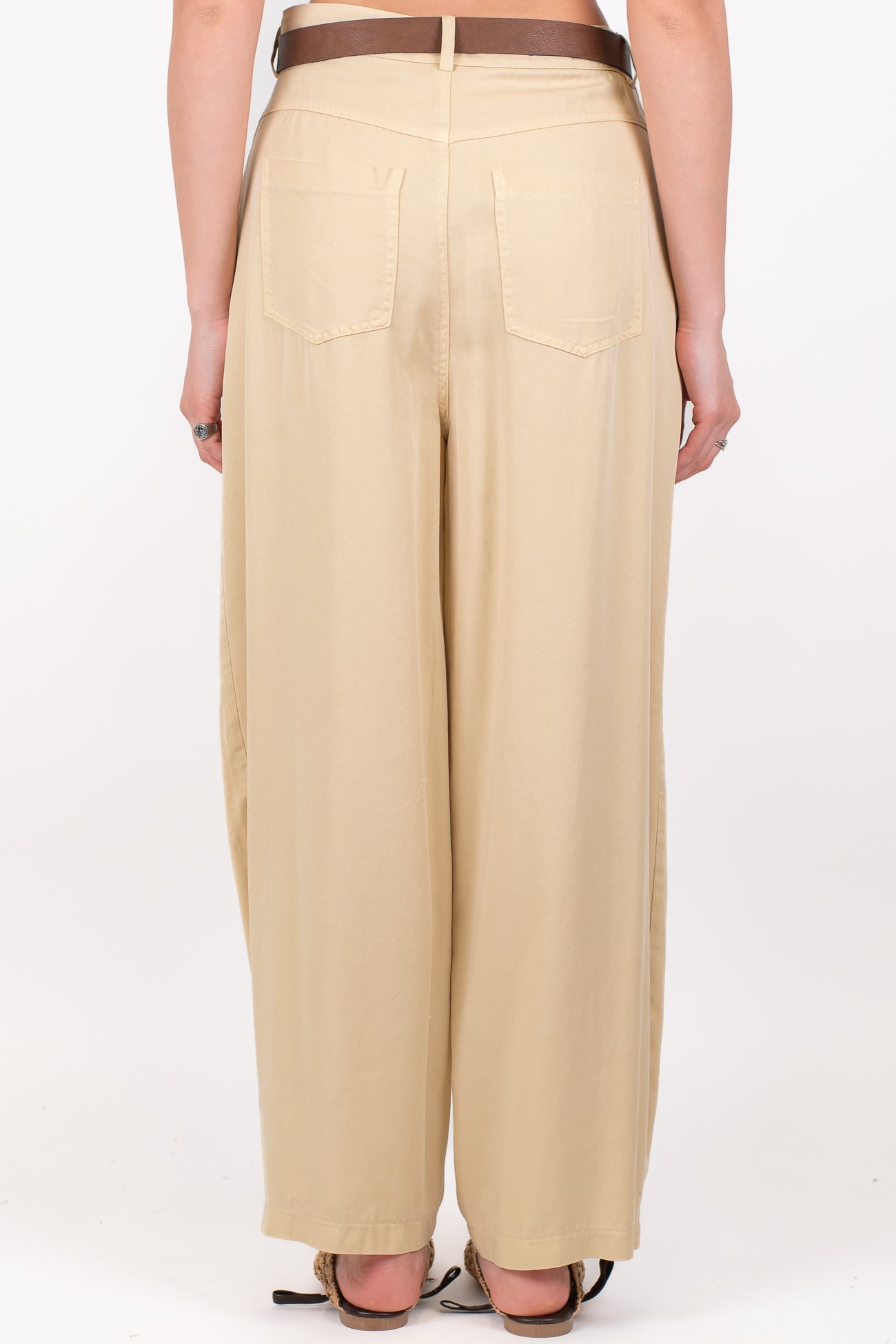 Tensione in - Pantalone barrell in lyocell