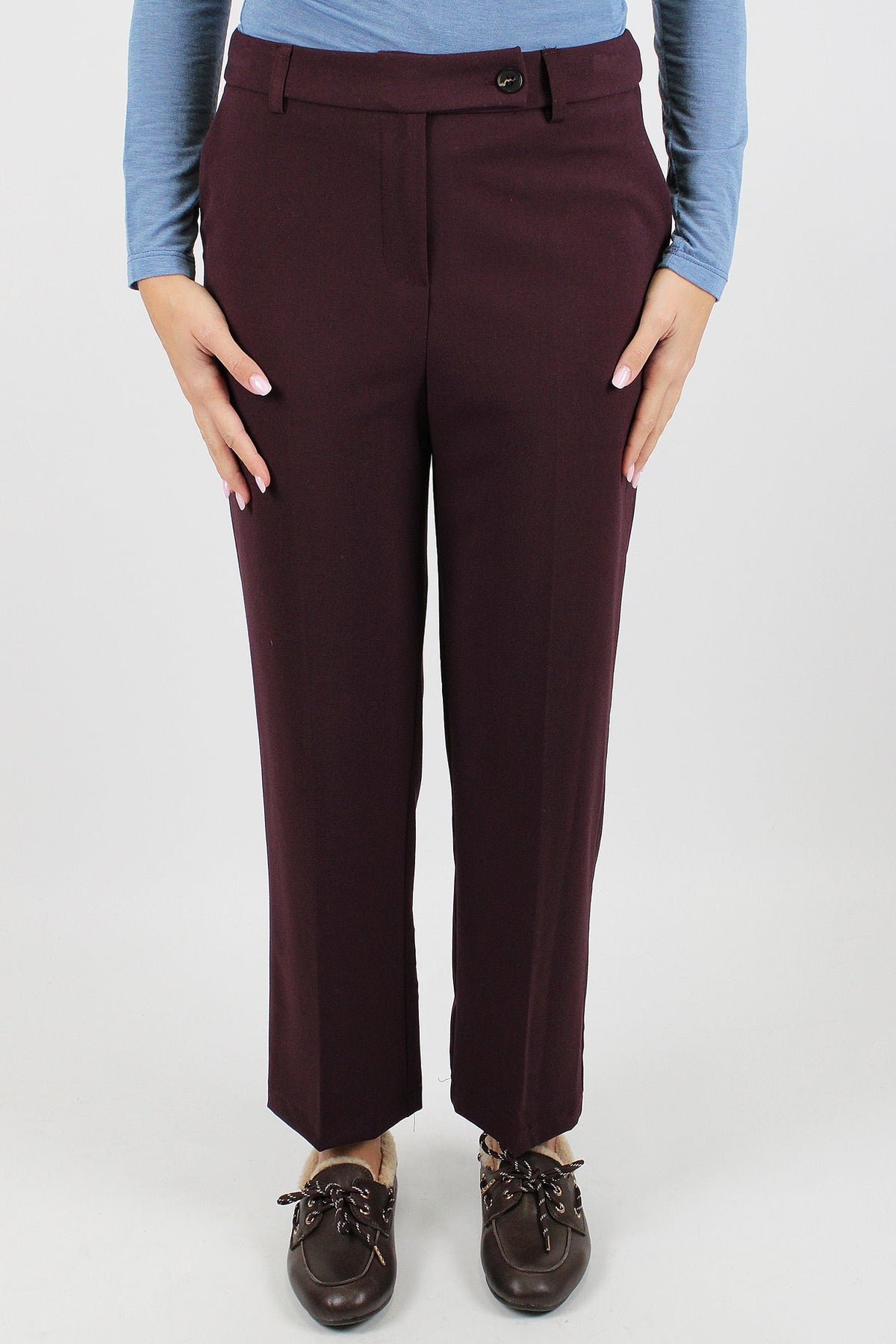 Tensione in - Pantalone slim con tasche a filo