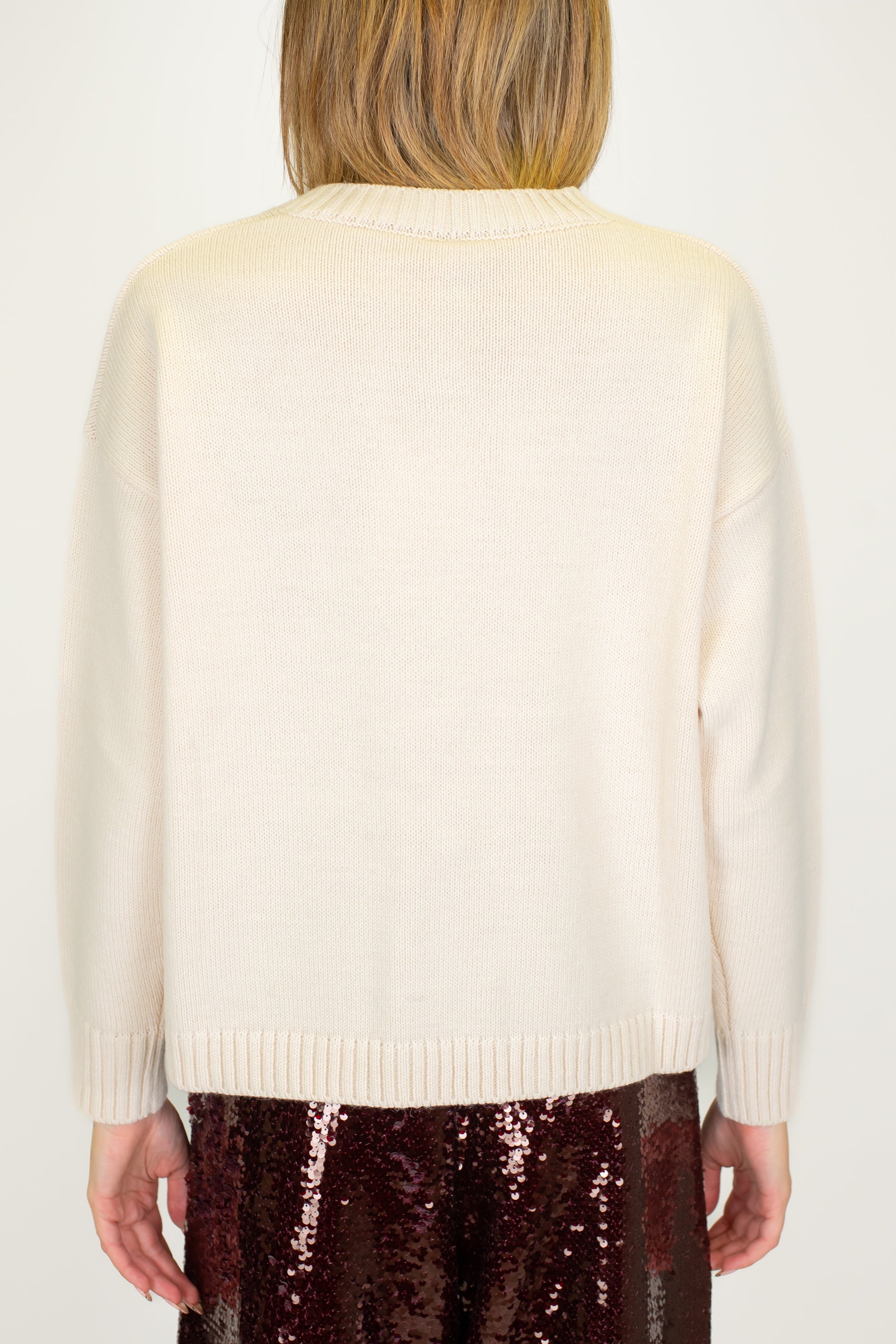 Tensione in - Maglia con orsetto in misto lana