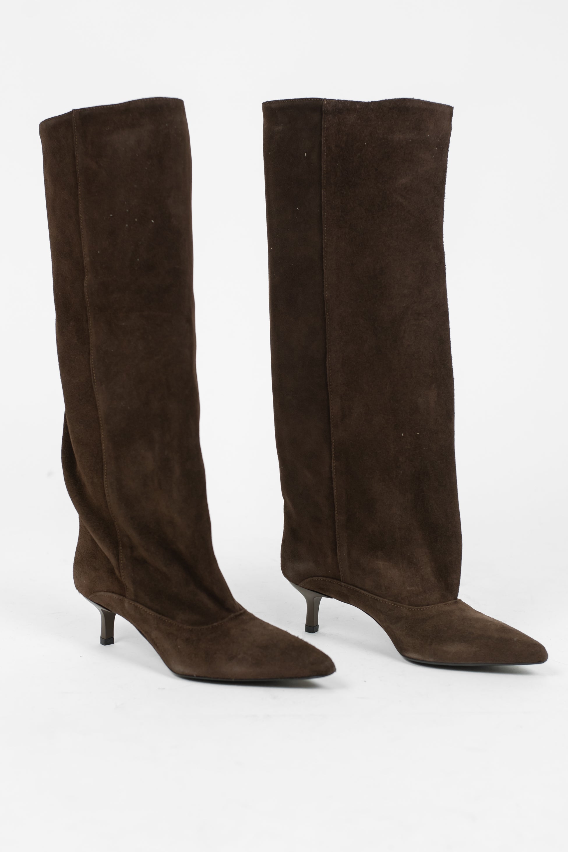 Ovyé - Stivale alto in camoscio con tacchetto