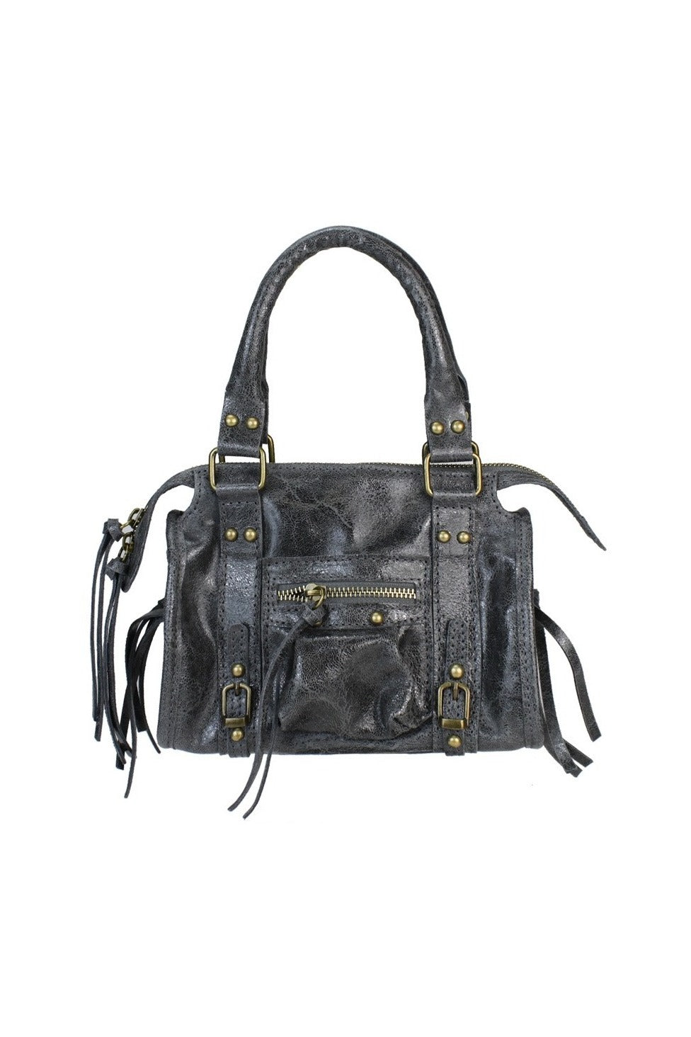 Borsa piccola in pelle spalmata