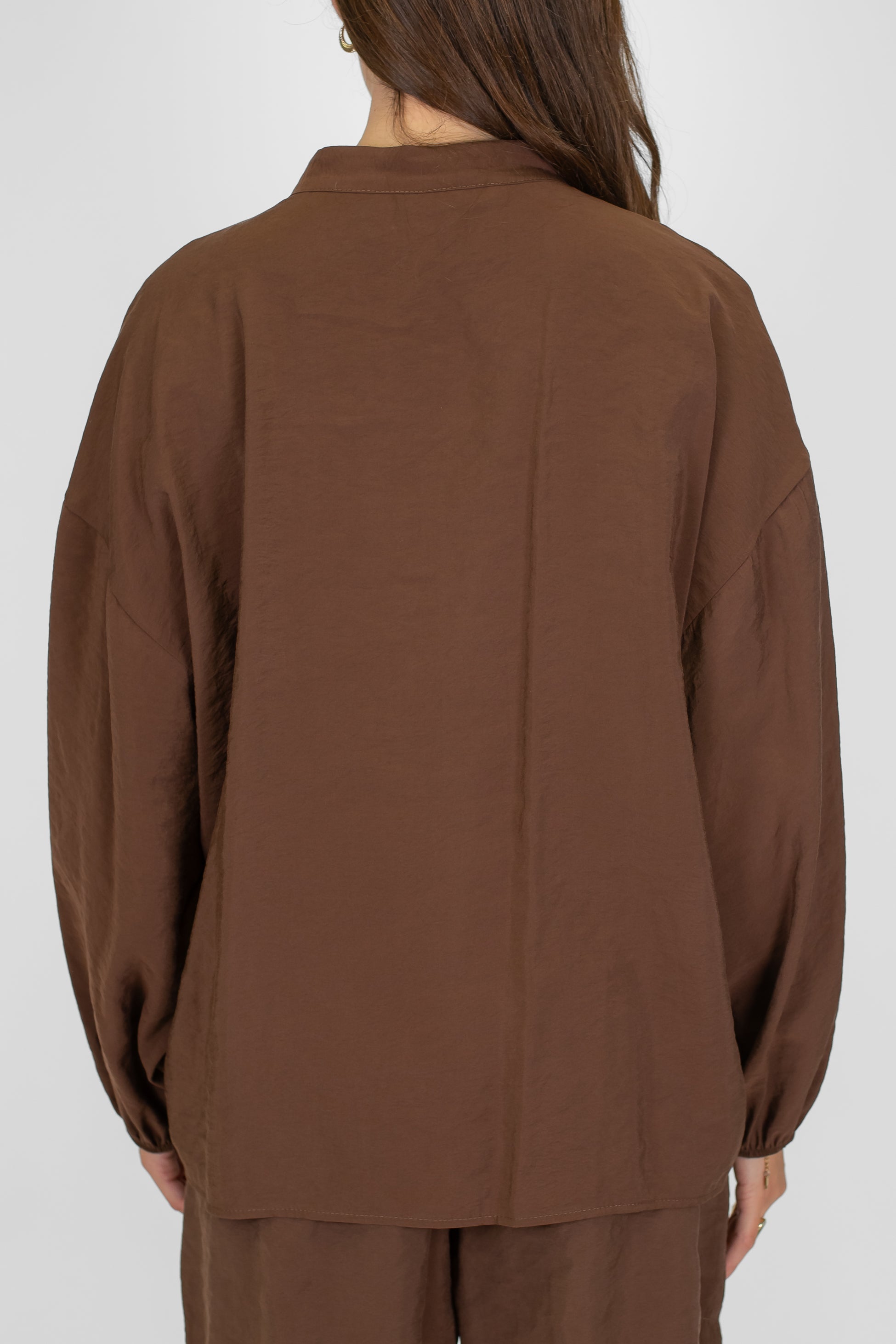 Tensione in - Camicia over in modal con collo coreano