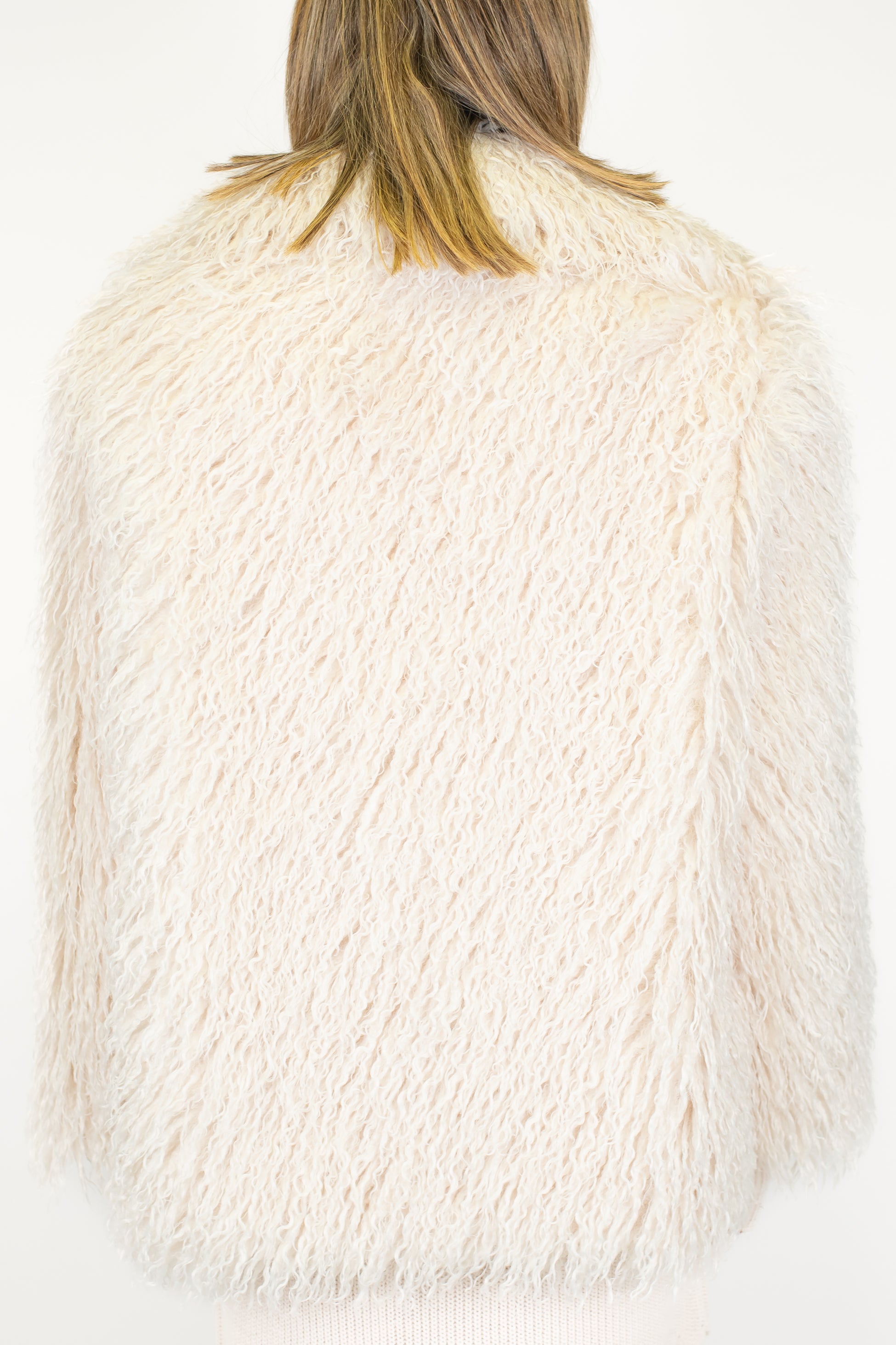 Haveone - Ecopelliccia mongolia con chiusura a scomparsa