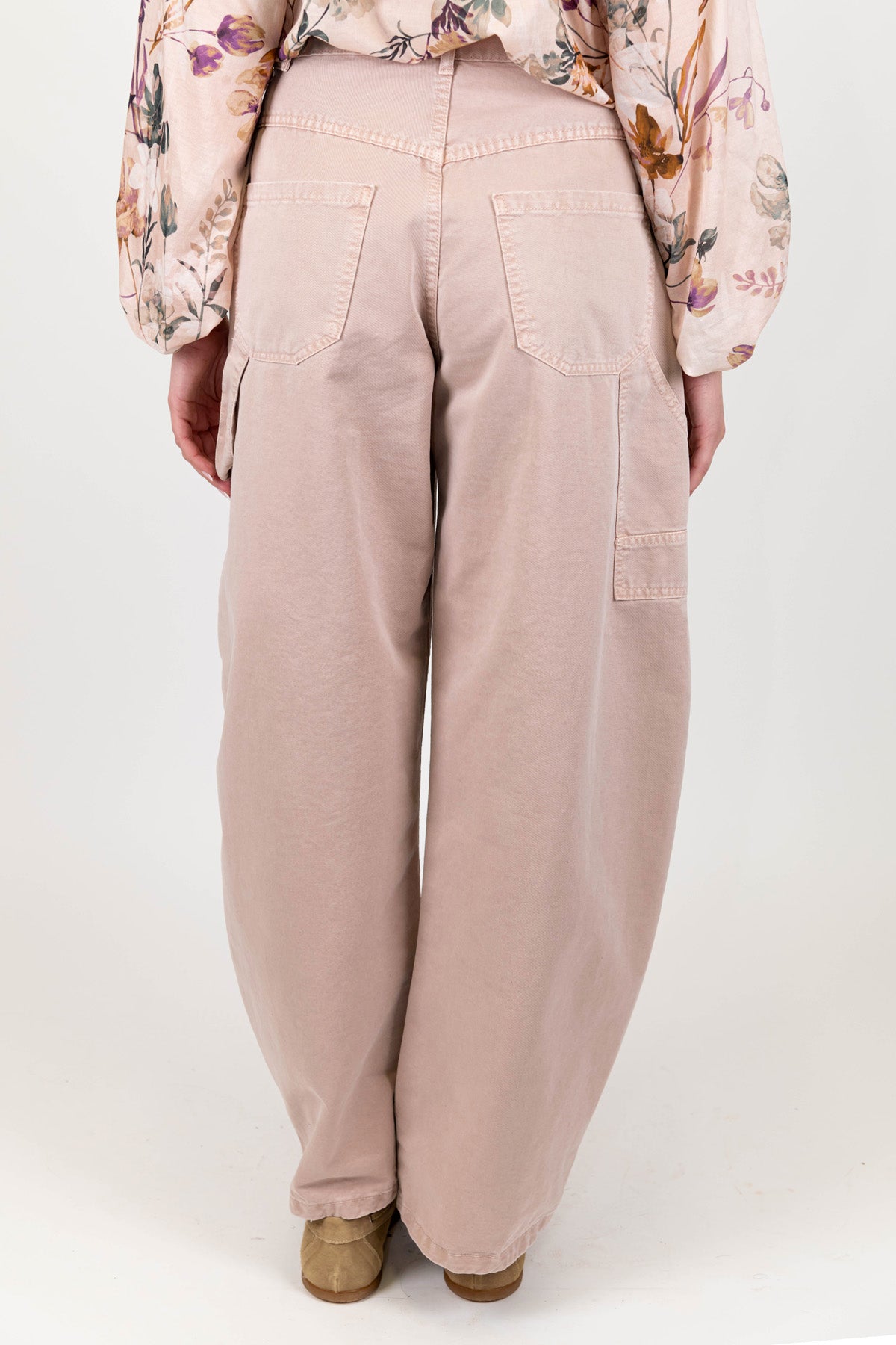 Tensione in - Pantalone worker in denim colorato