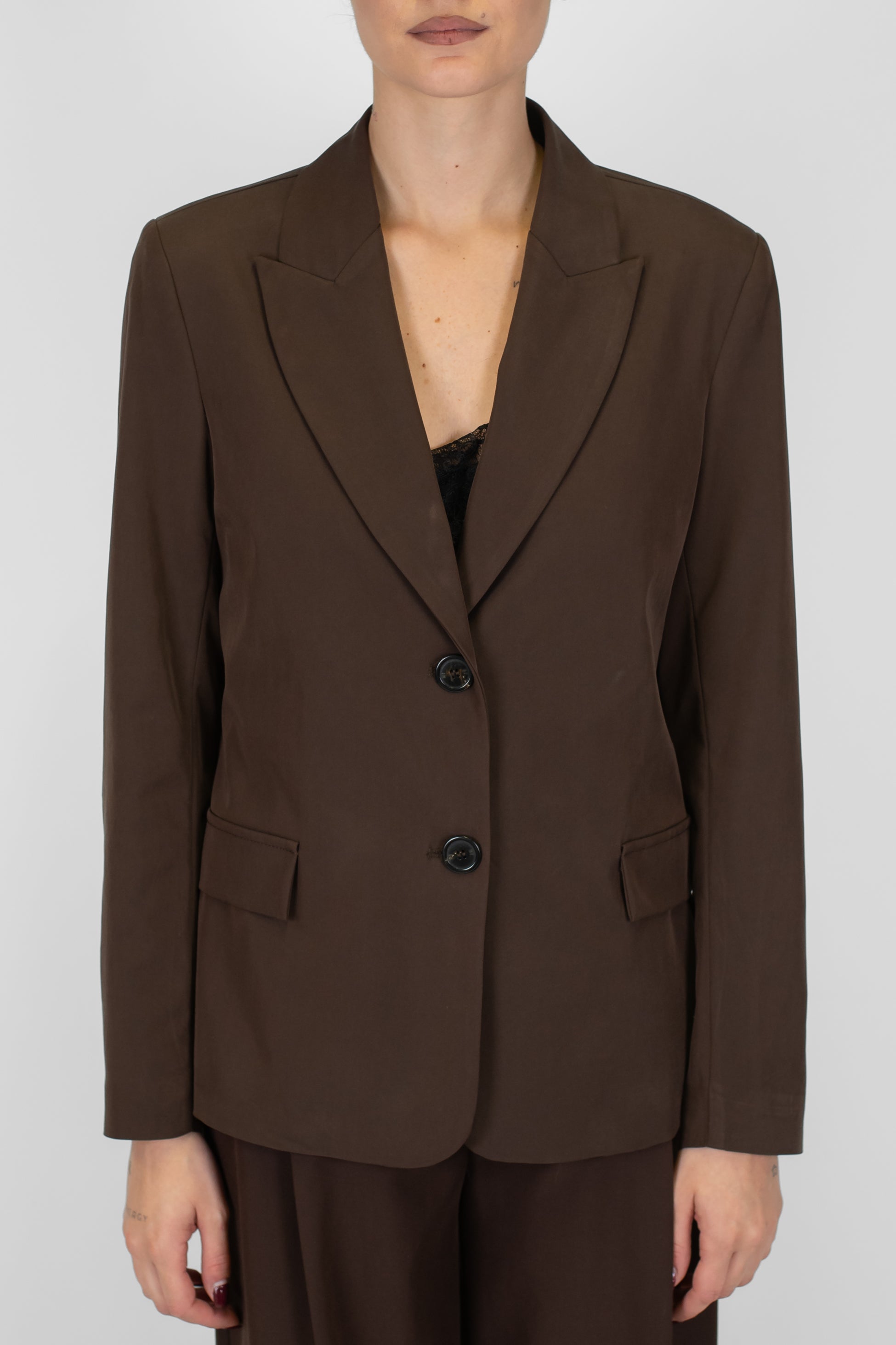 Maryley - Giacca monopetto in tencel