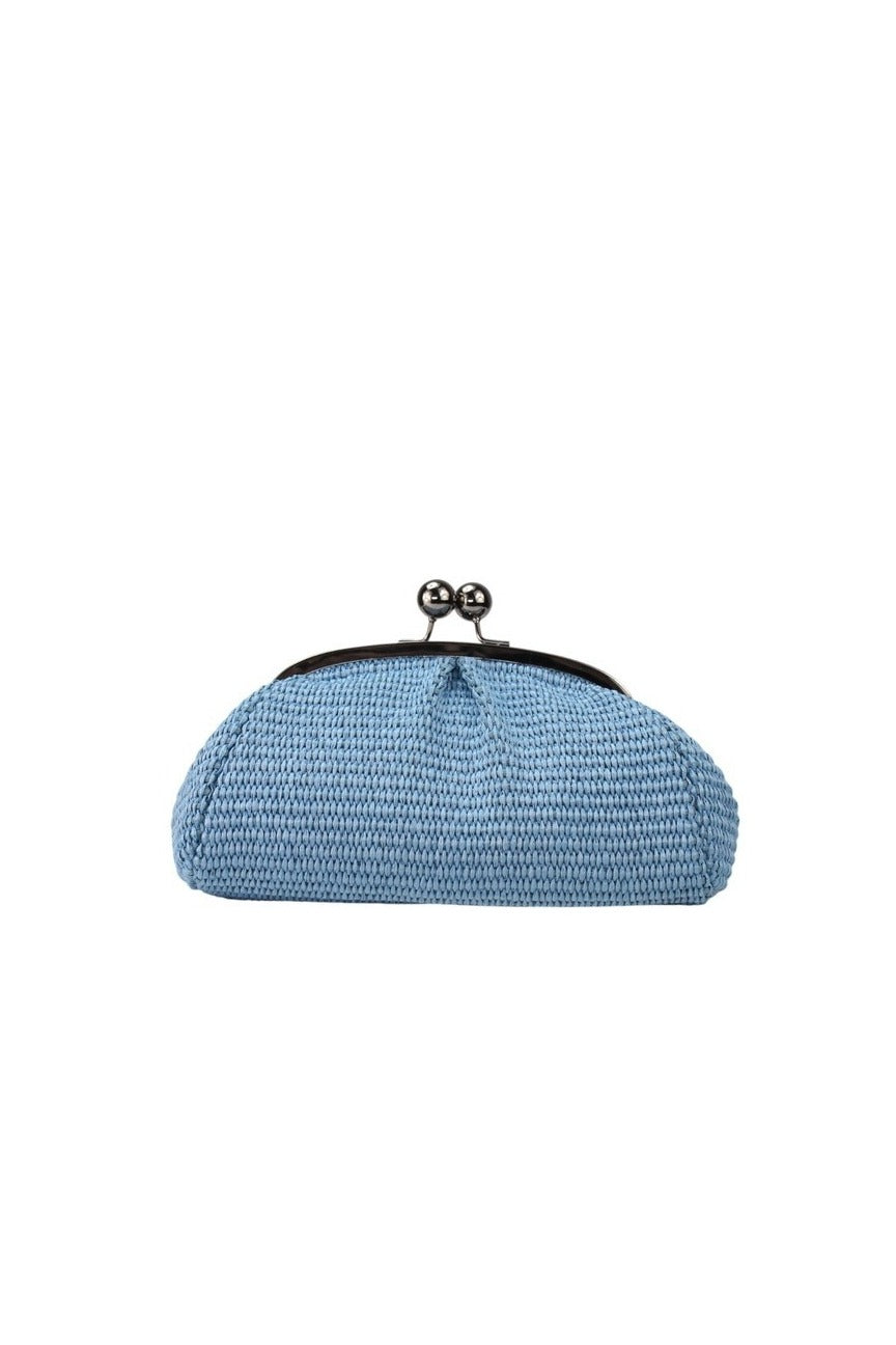 Clutch piccola in rafia