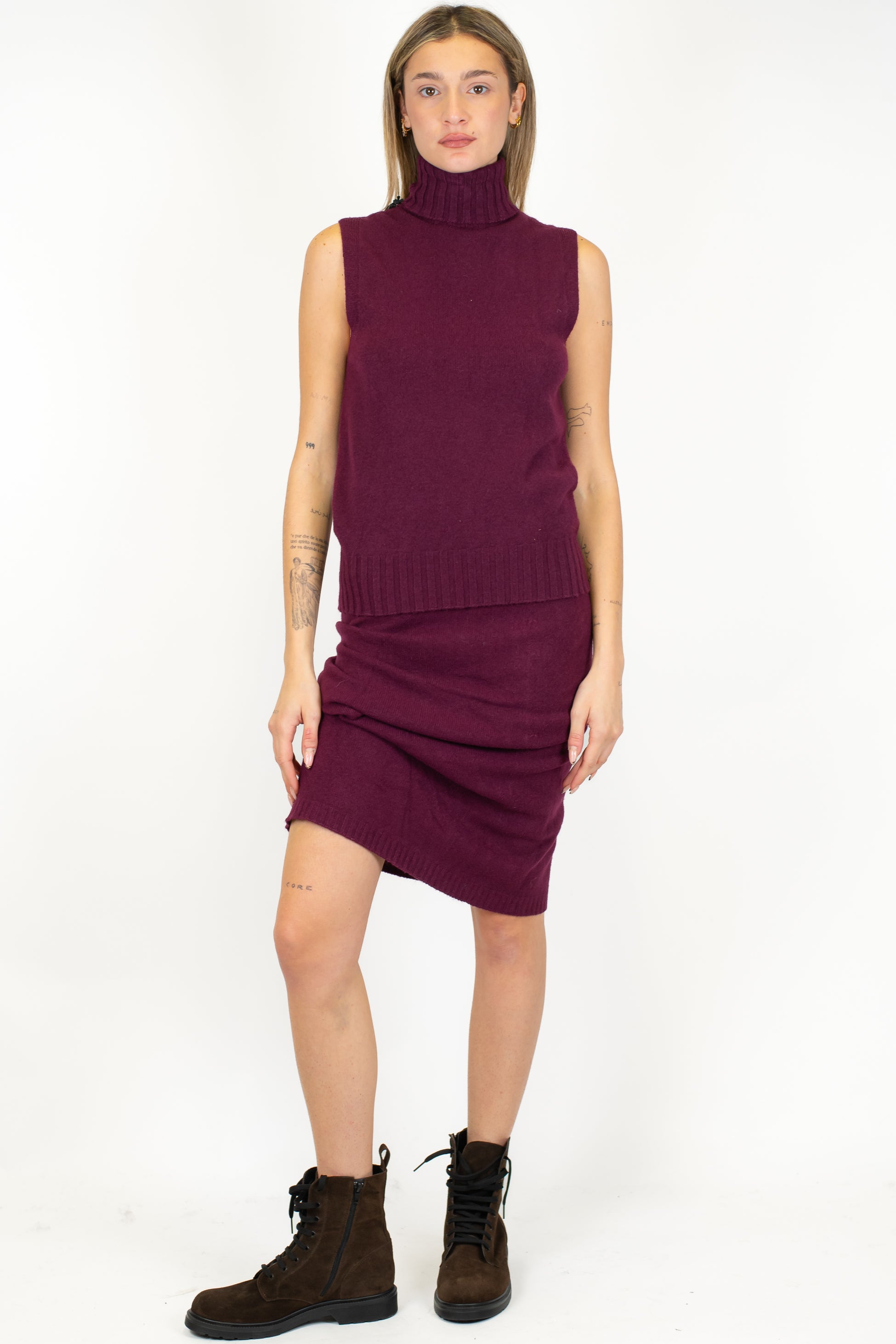 Maryley - Gonna in maglia con elastico in vita