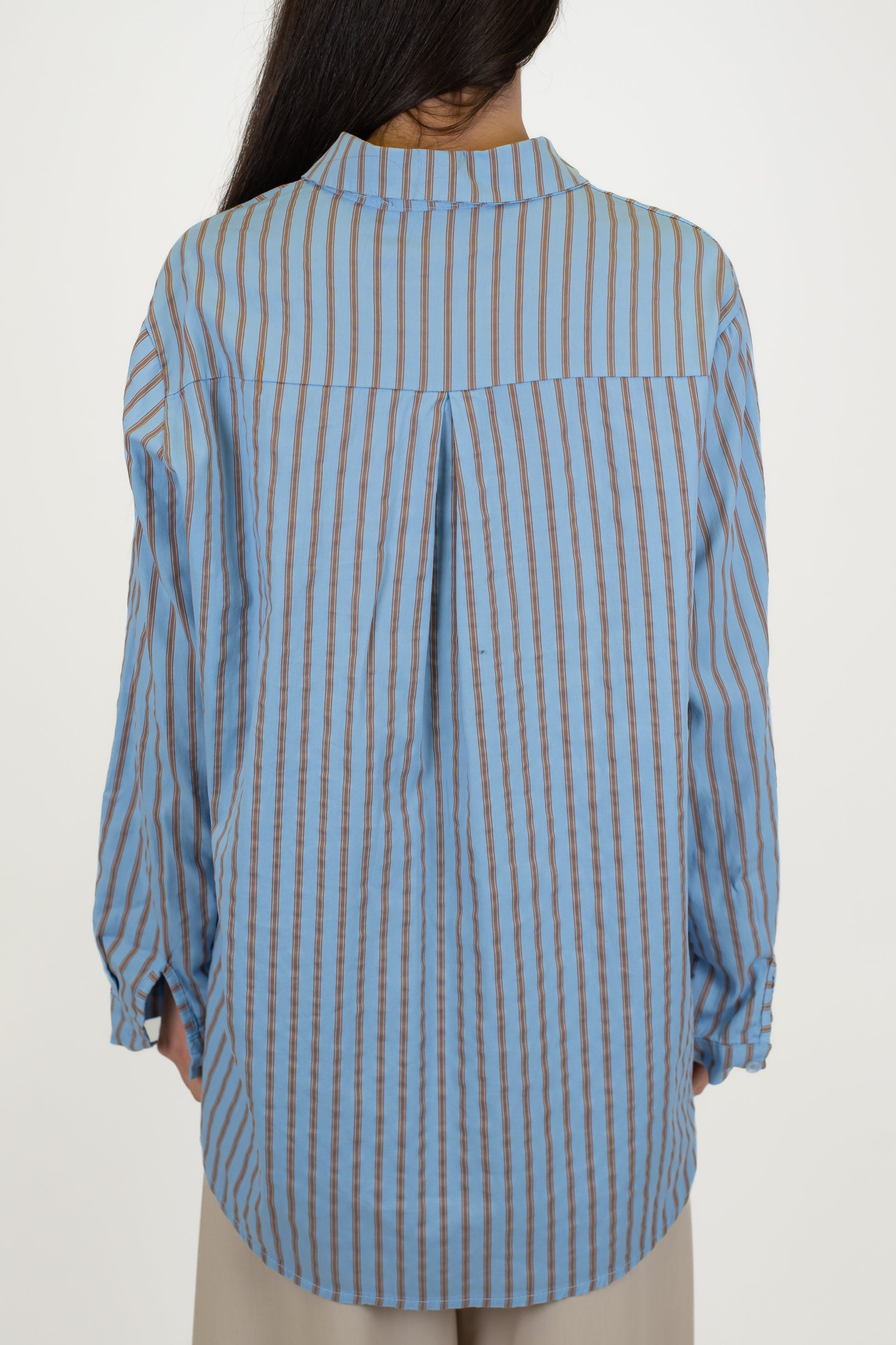 Haveone - Camicia over fantasia righe a contrasto