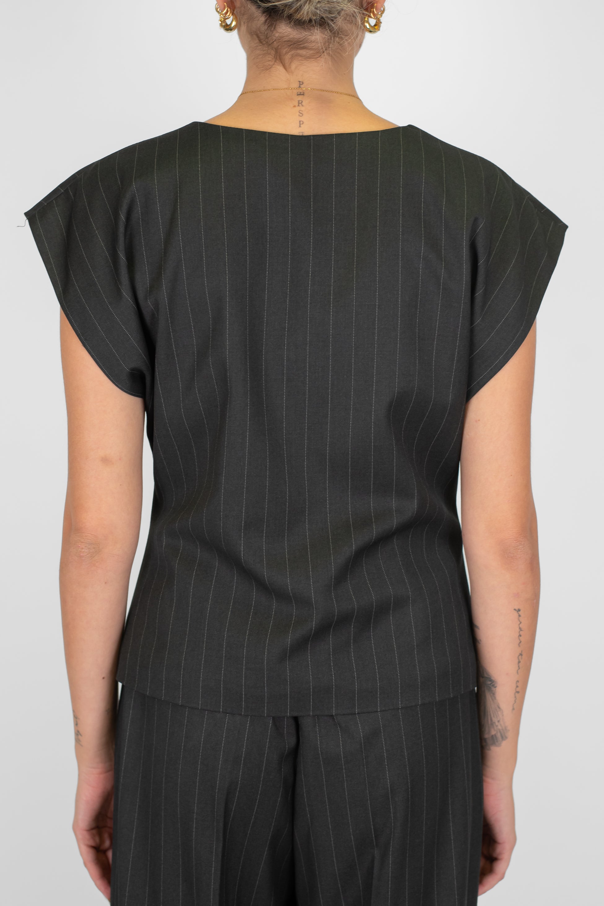 Tensione in - Gilet gessato