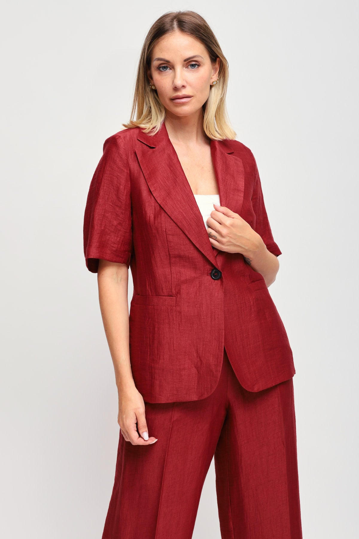 Maryley - Giacca mezzamanica in lino