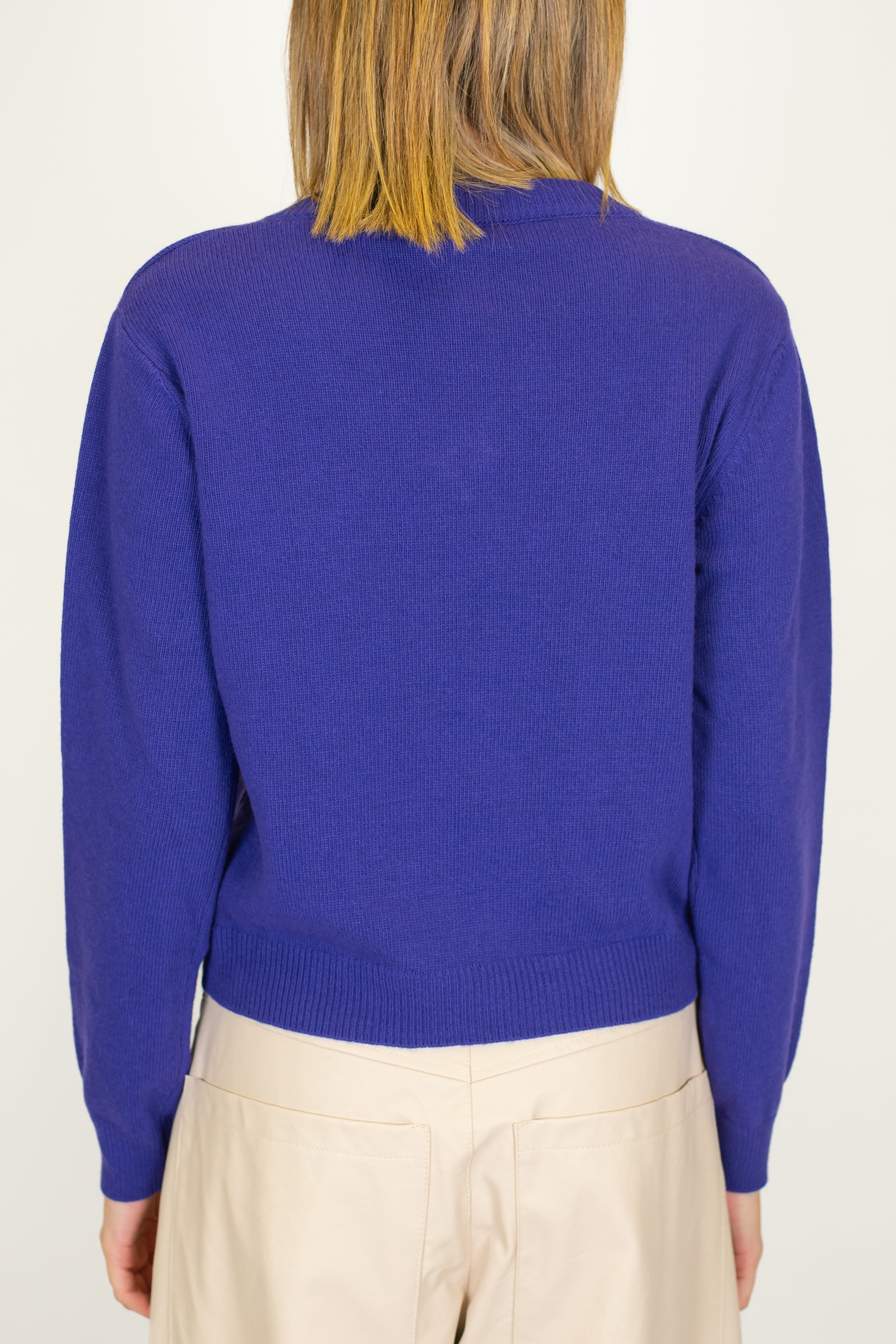 Tensione in - Maglia scollo a V in misto lana e cashmere