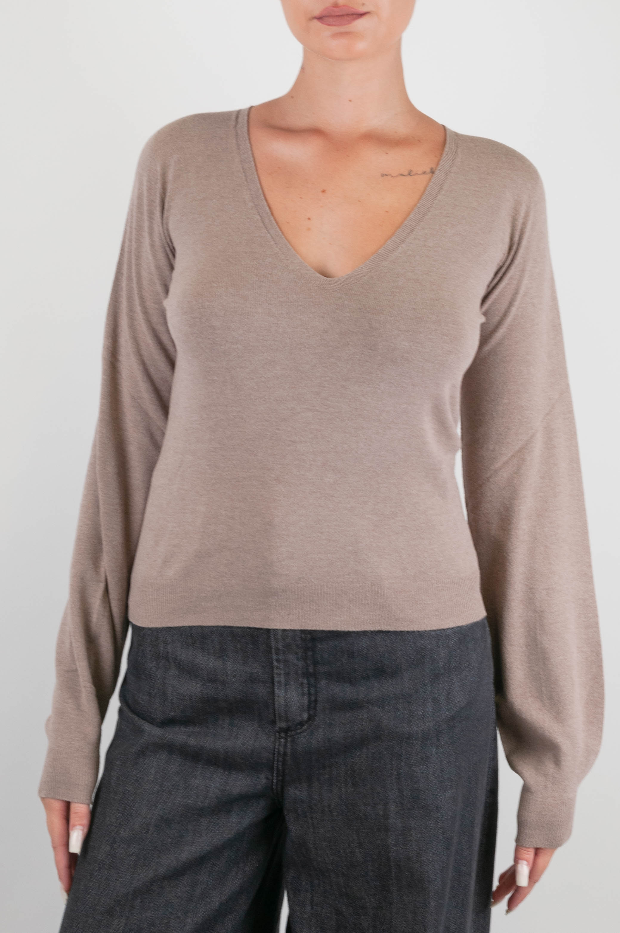 Konttto - Maglia con scollo a V