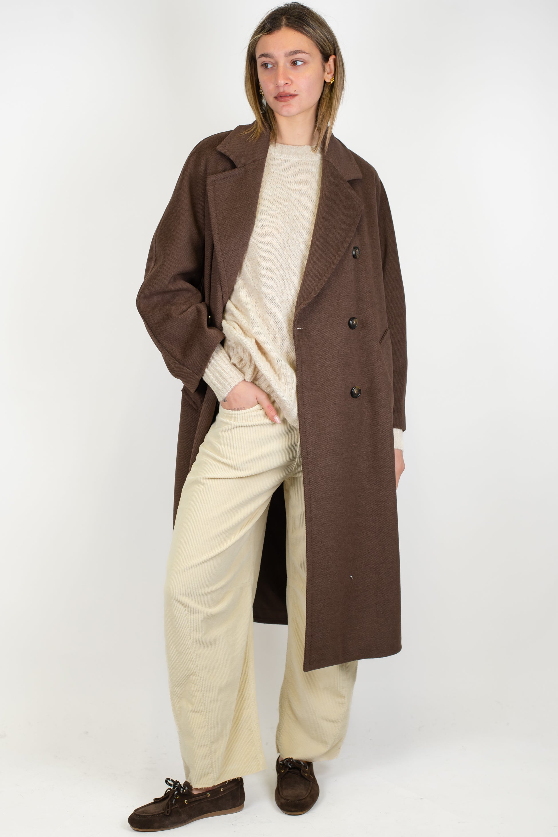 Tensione in - Cappotto over doppiopetto