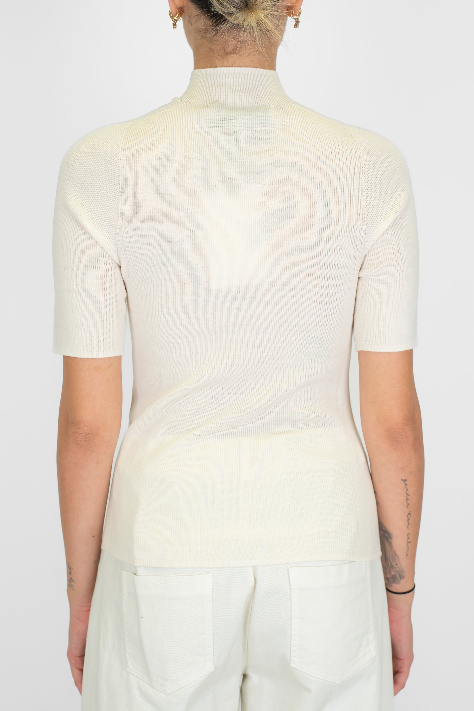 Haveone - Lupetto a costine mezzamanica in pura lana