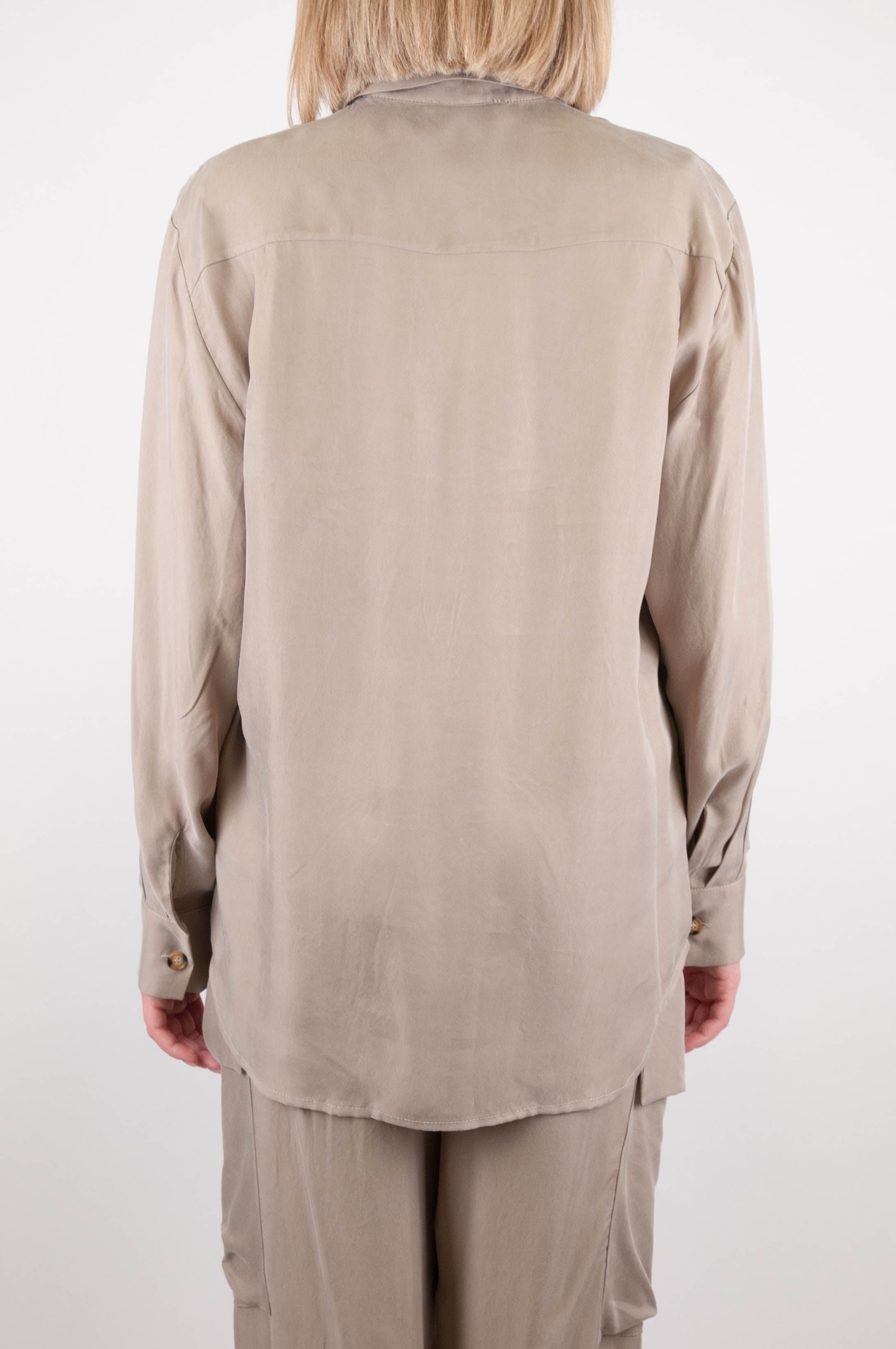 Dixie - Camicia in cupro con pattine