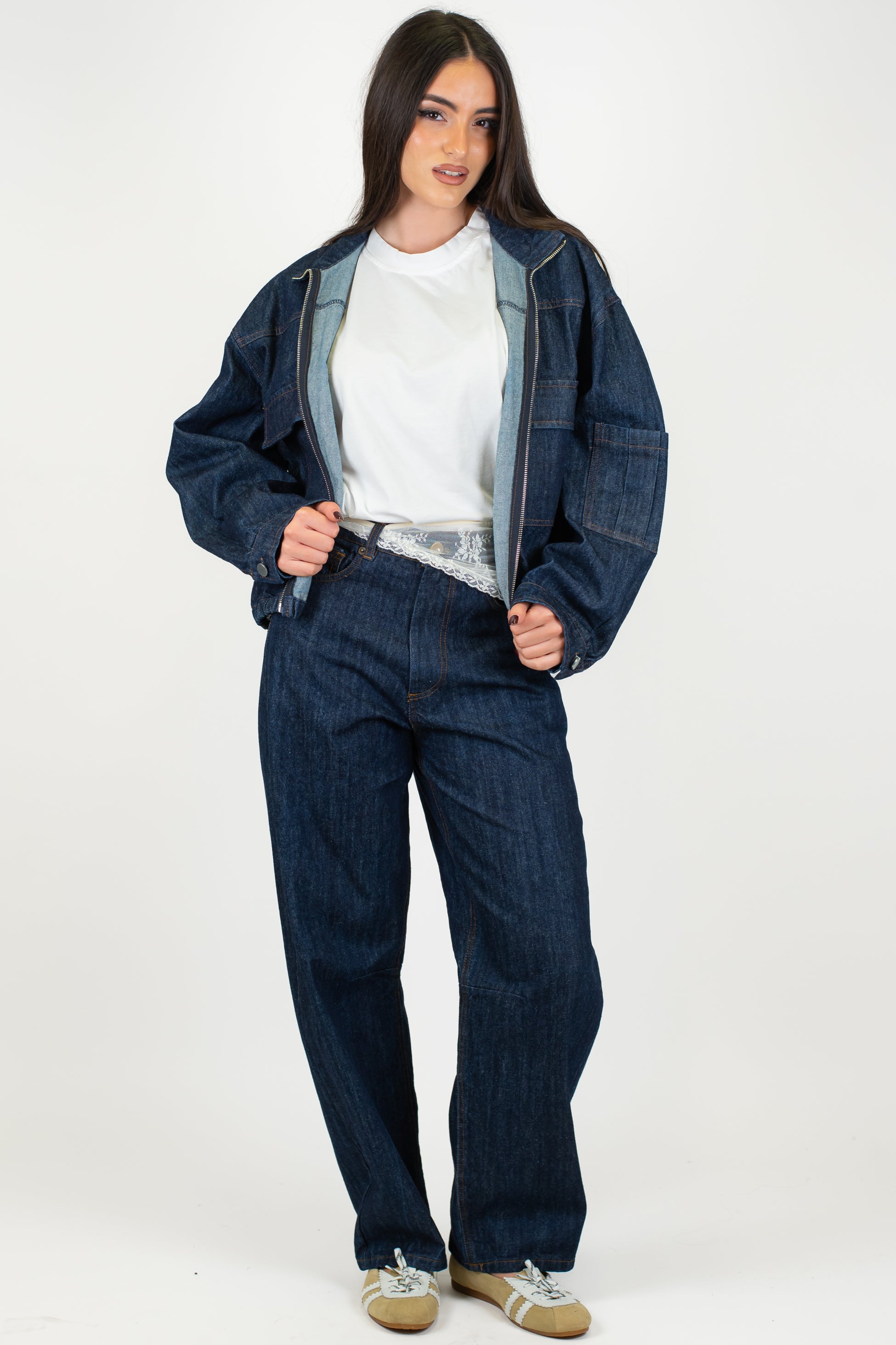 Tensione in -Jeans regular lavaggio scuro