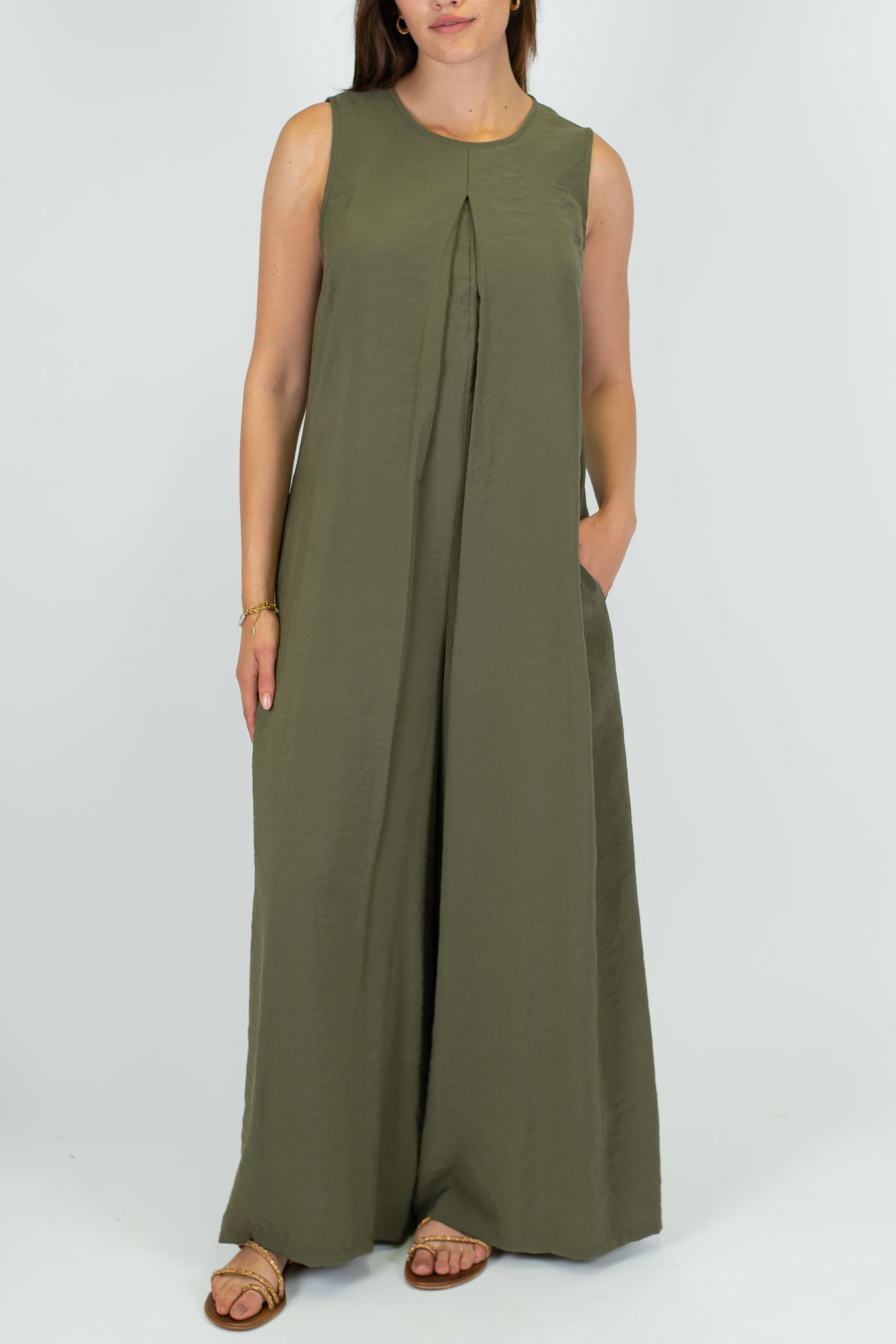 Motel - Tuta giromaniche in modal con scollo sul retro