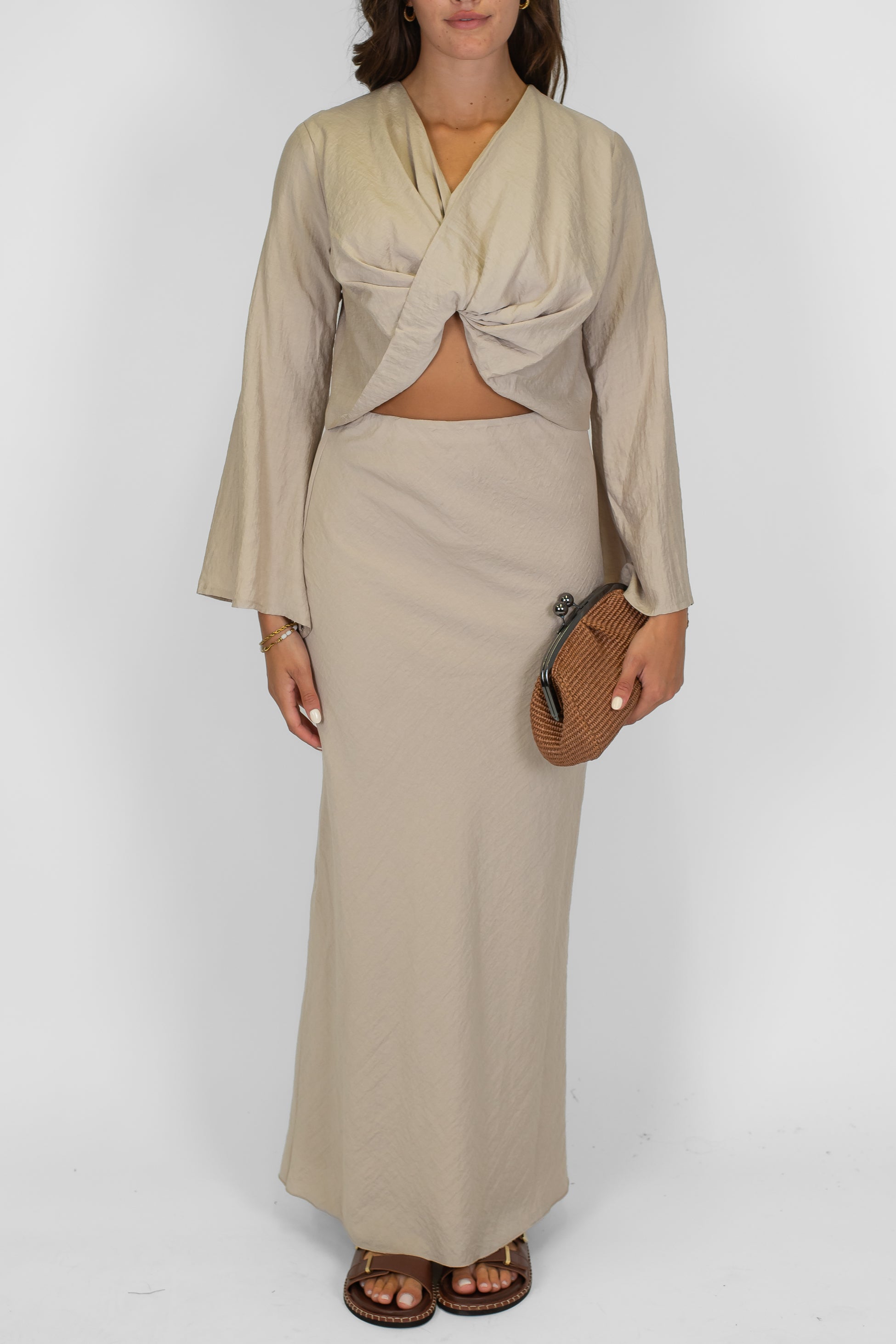 Dixie - Top a maniche lunghe con nodo