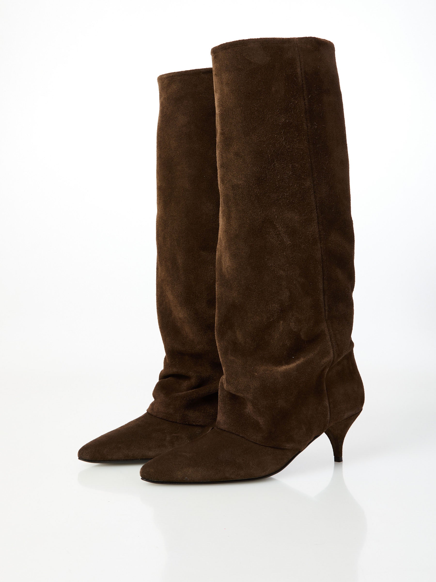 Ovyé - Stivale alto in camoscio con tacchetto