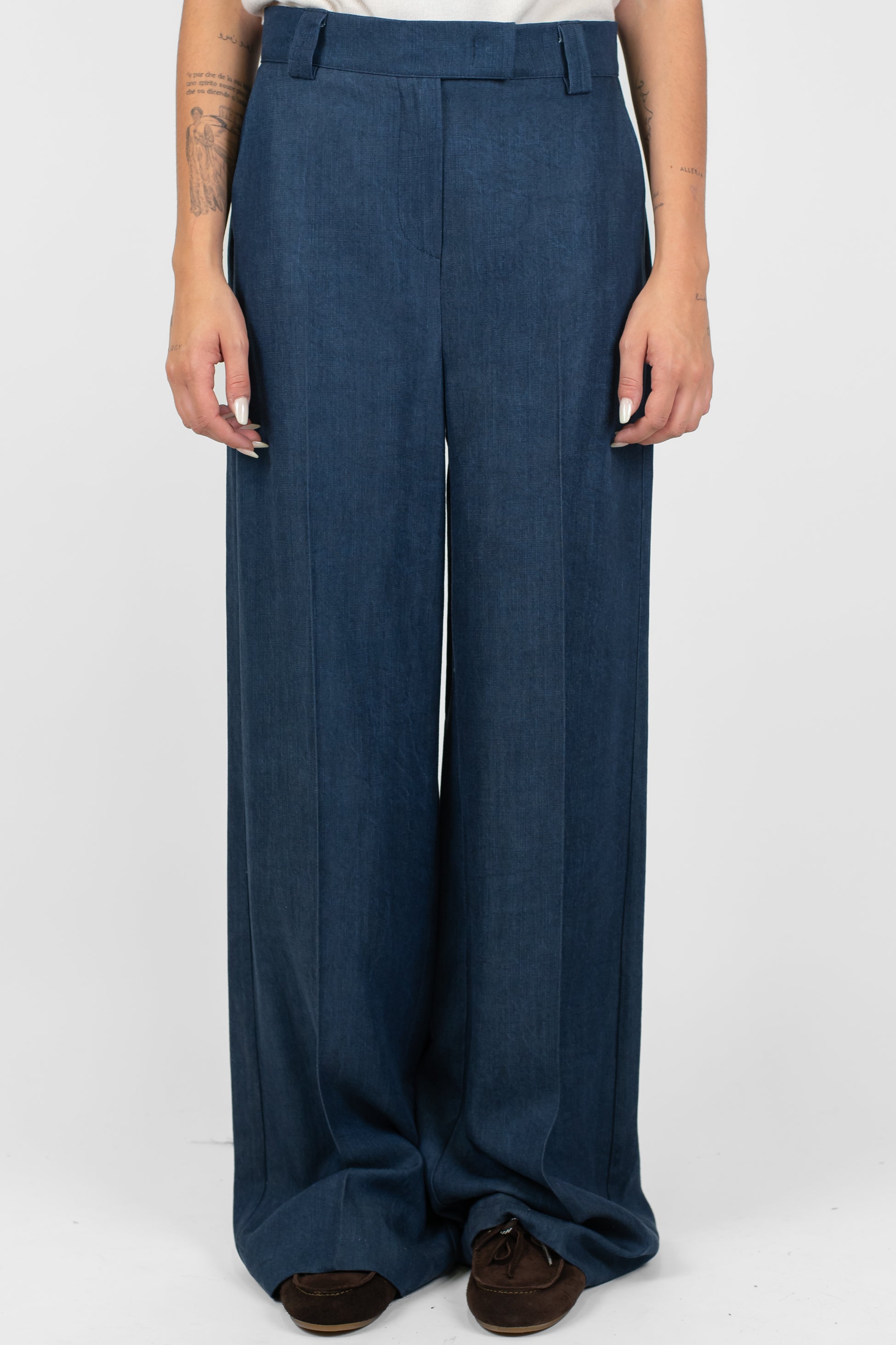 Maryley - Pantalone palazzo in lyocell