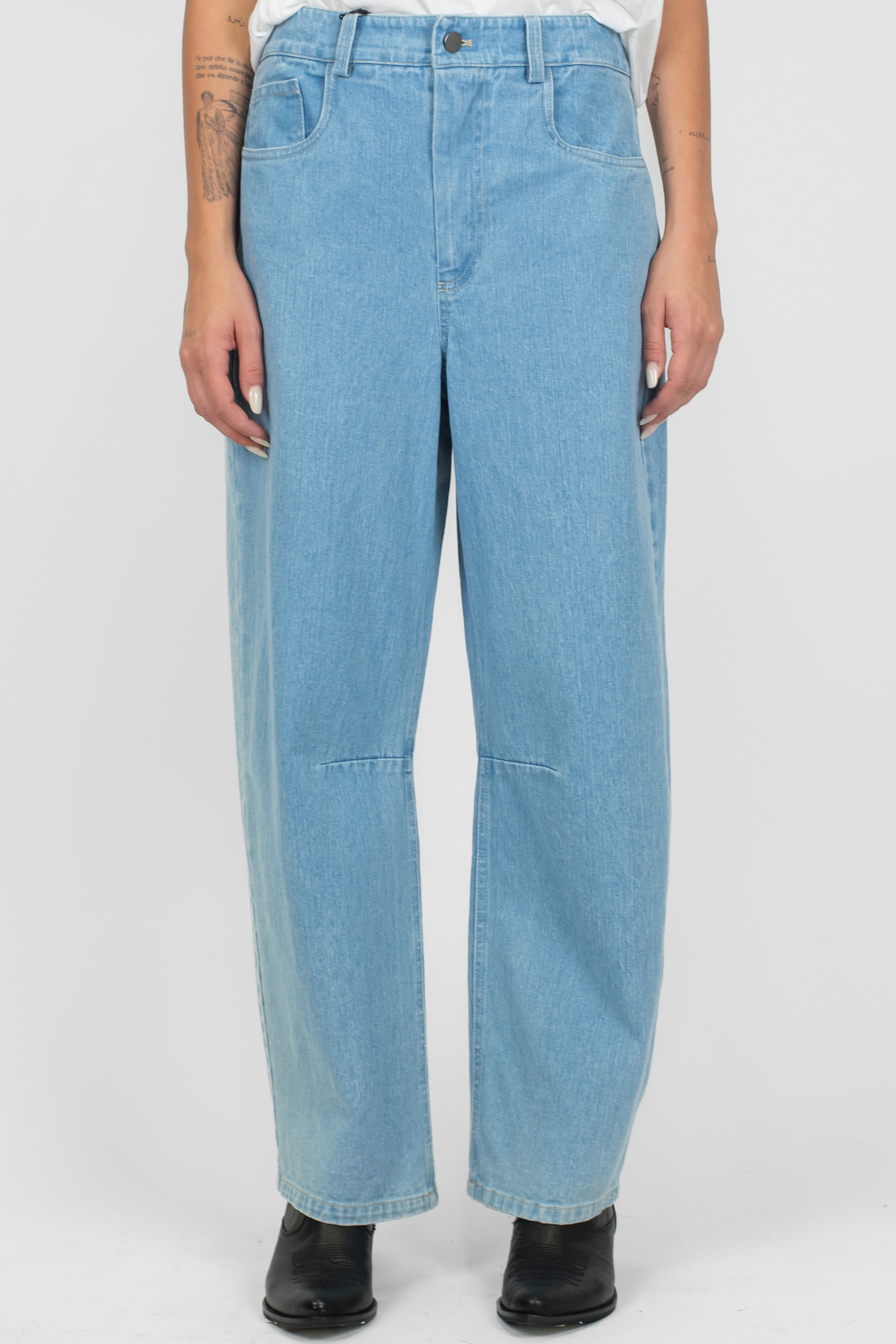 Tensione in - Jeans balloon lavaggio chiaro