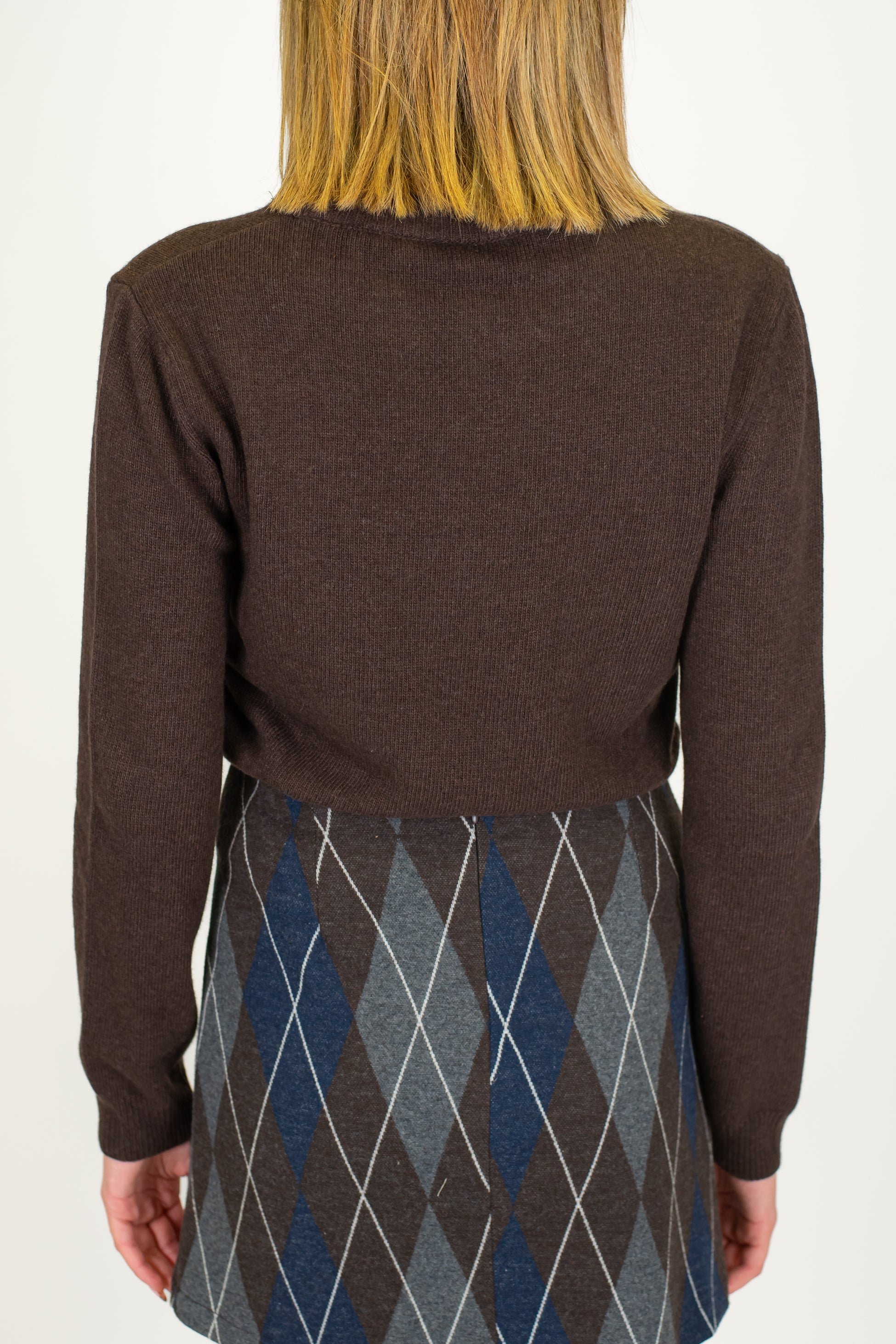 Tensione in - Maglia con scritta in misto lana e cashmere