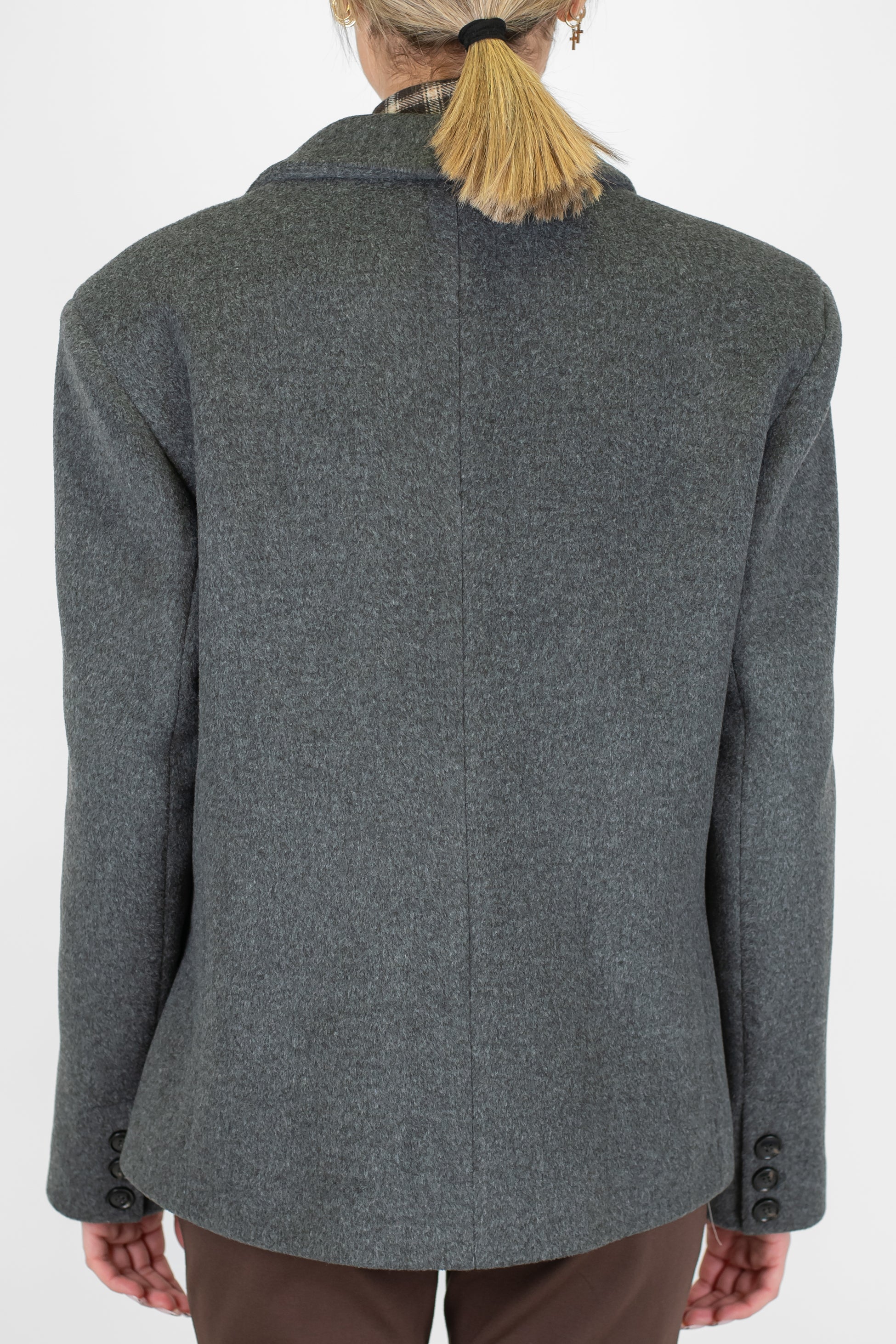 Motel - Giacca doppiopetto tinta unita