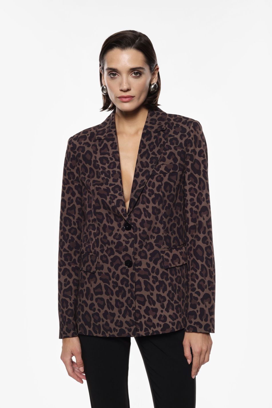 Imperial - Giacca monopetto fantsia animalier