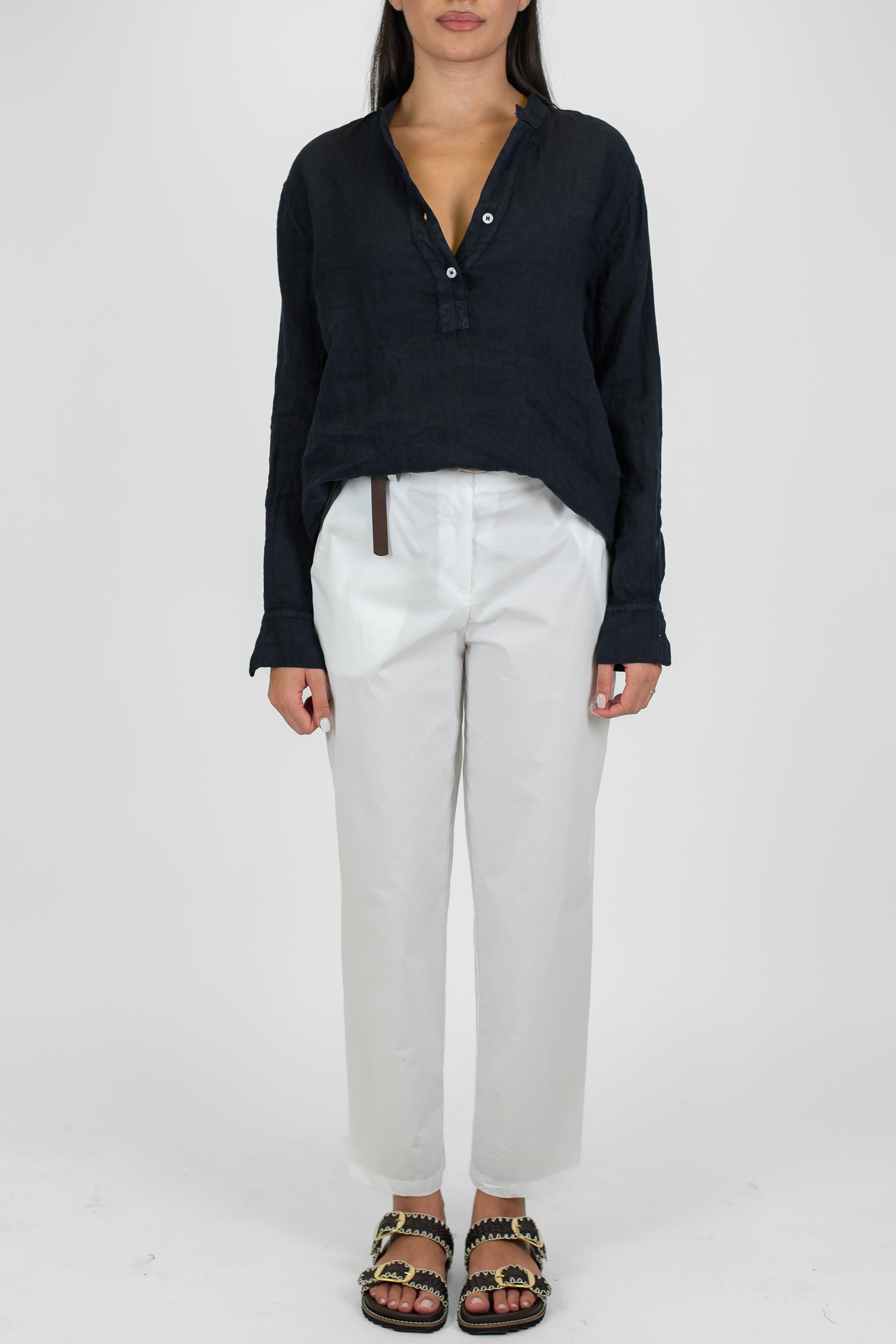 Tensione in - Pantalone regoular chino in tela paracadute