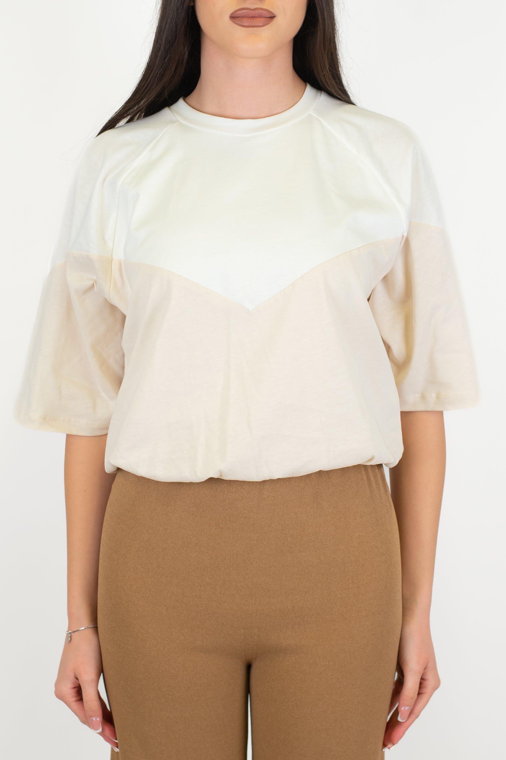 Tensione in - T-shirt over doppio colore