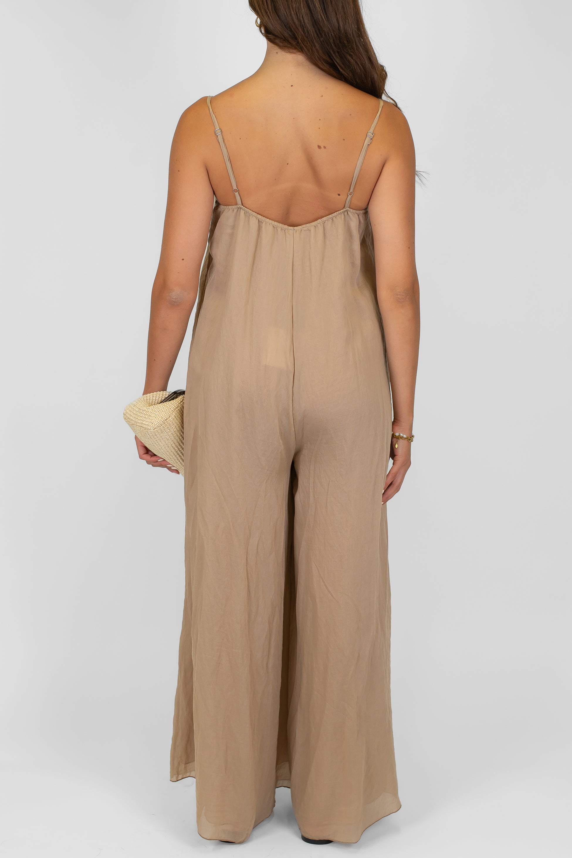 Tensione in - Tuta in lyocell con bretelle regolabili