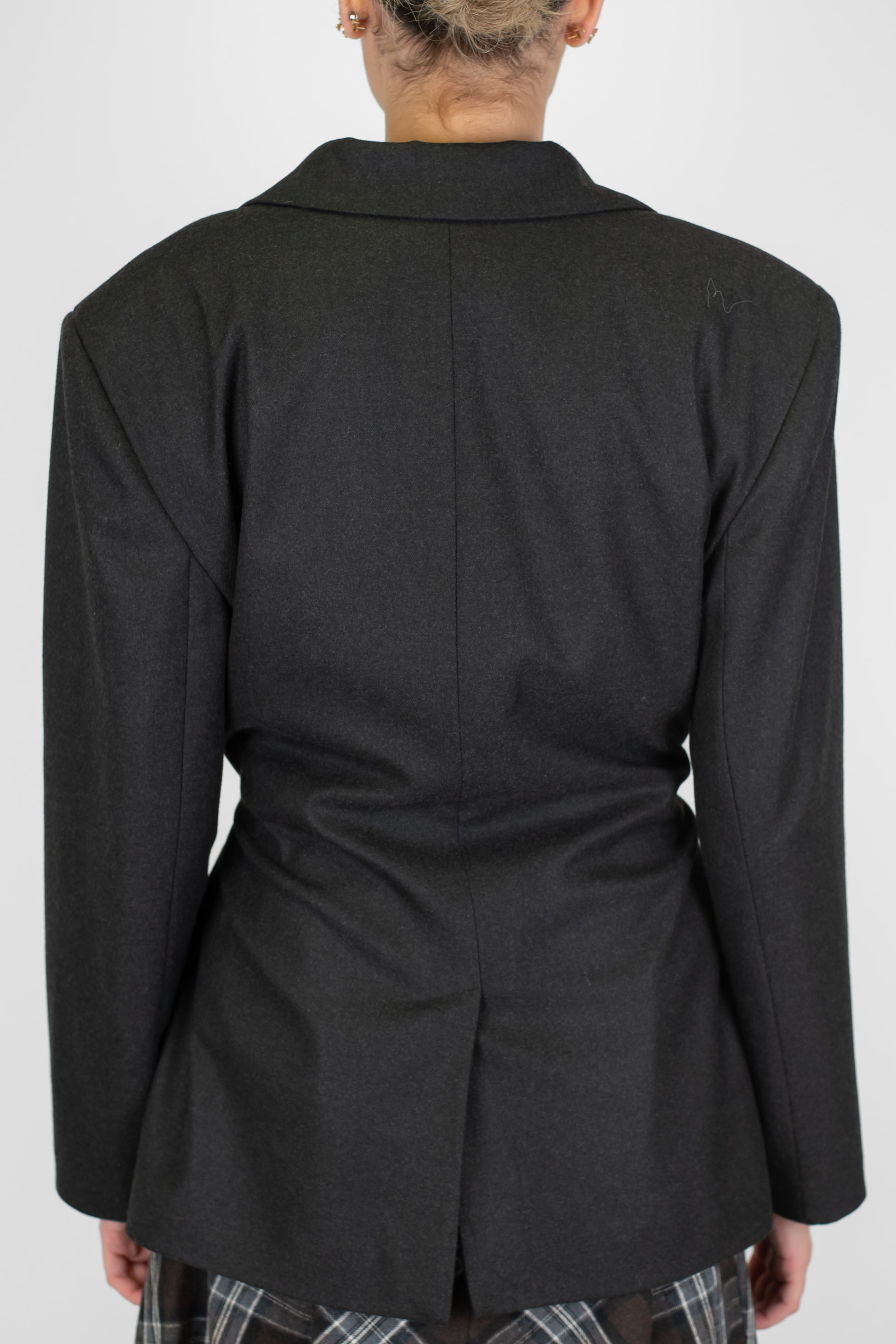 Tensione in - Giacca a portafoglio con cintura in tessuto