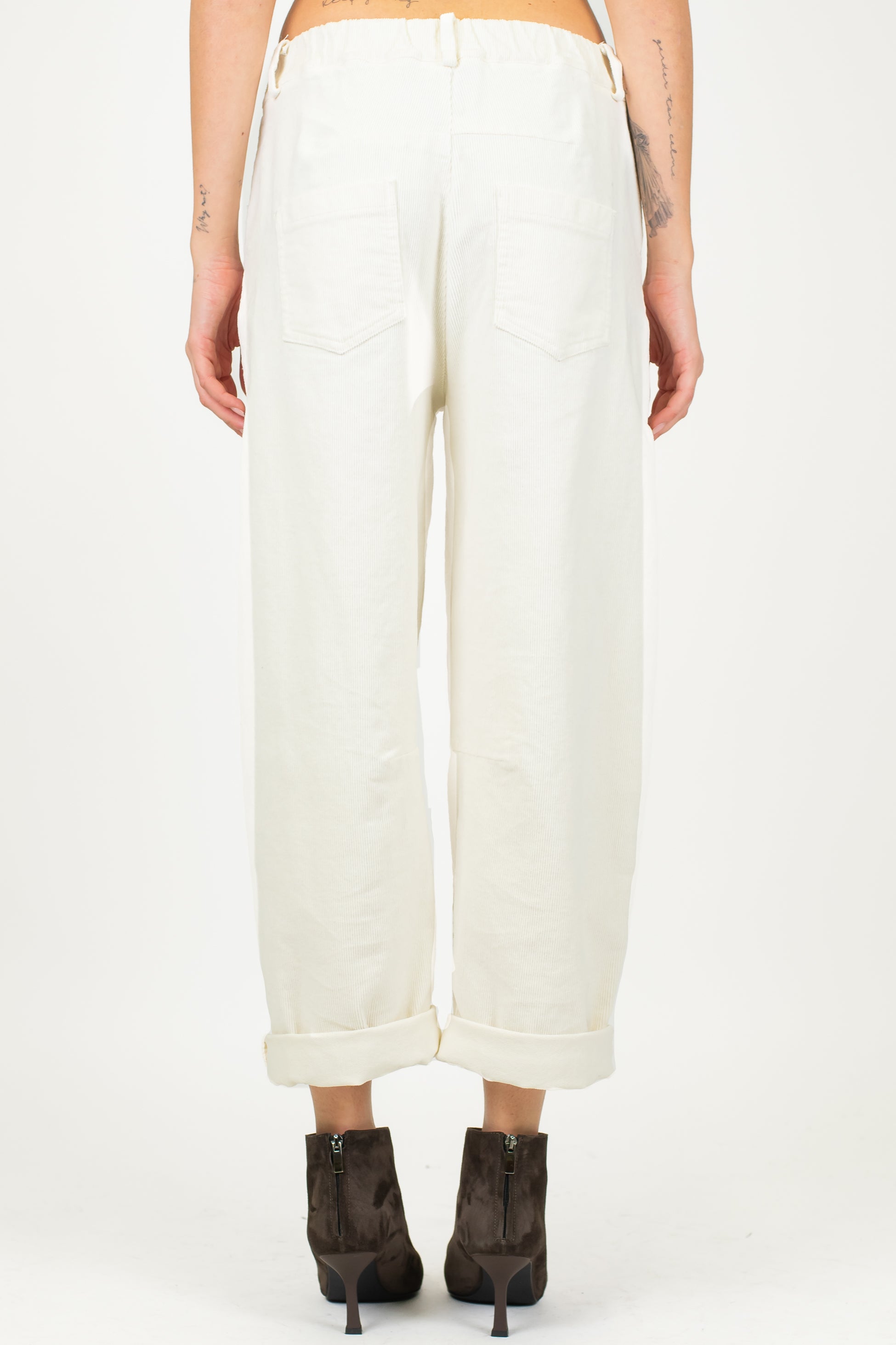 Tensione in - Pantalone balloon in velluto a coste