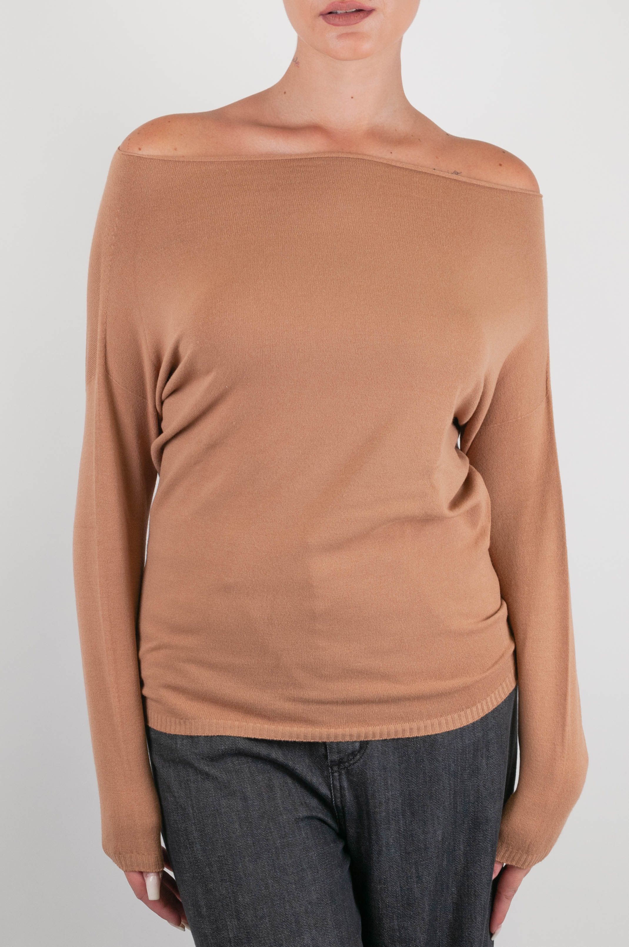 Kontatto - Maglia manica lunga con scollo shiffer