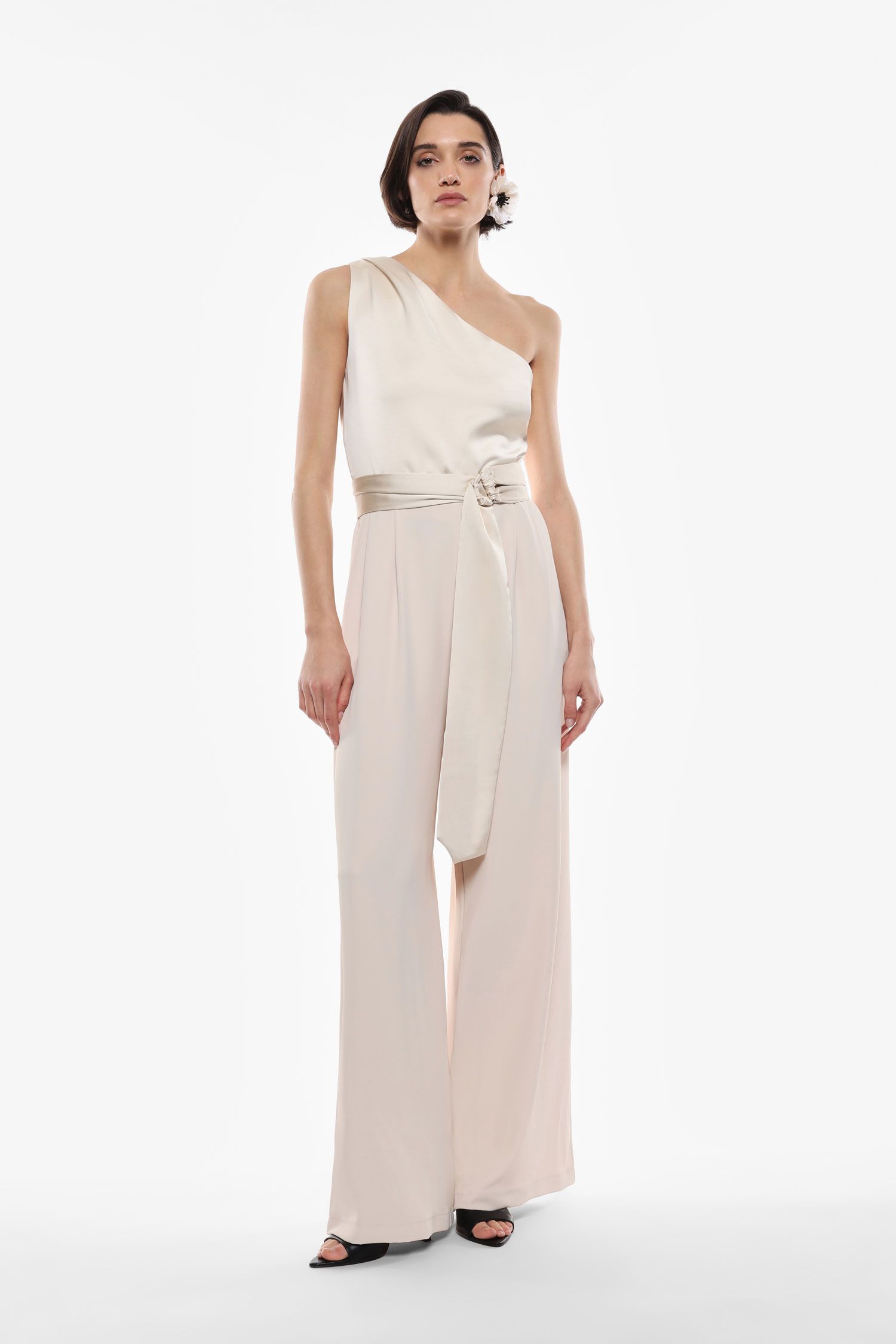 Imperial - Tuta monospalla in crepes con fusciacca