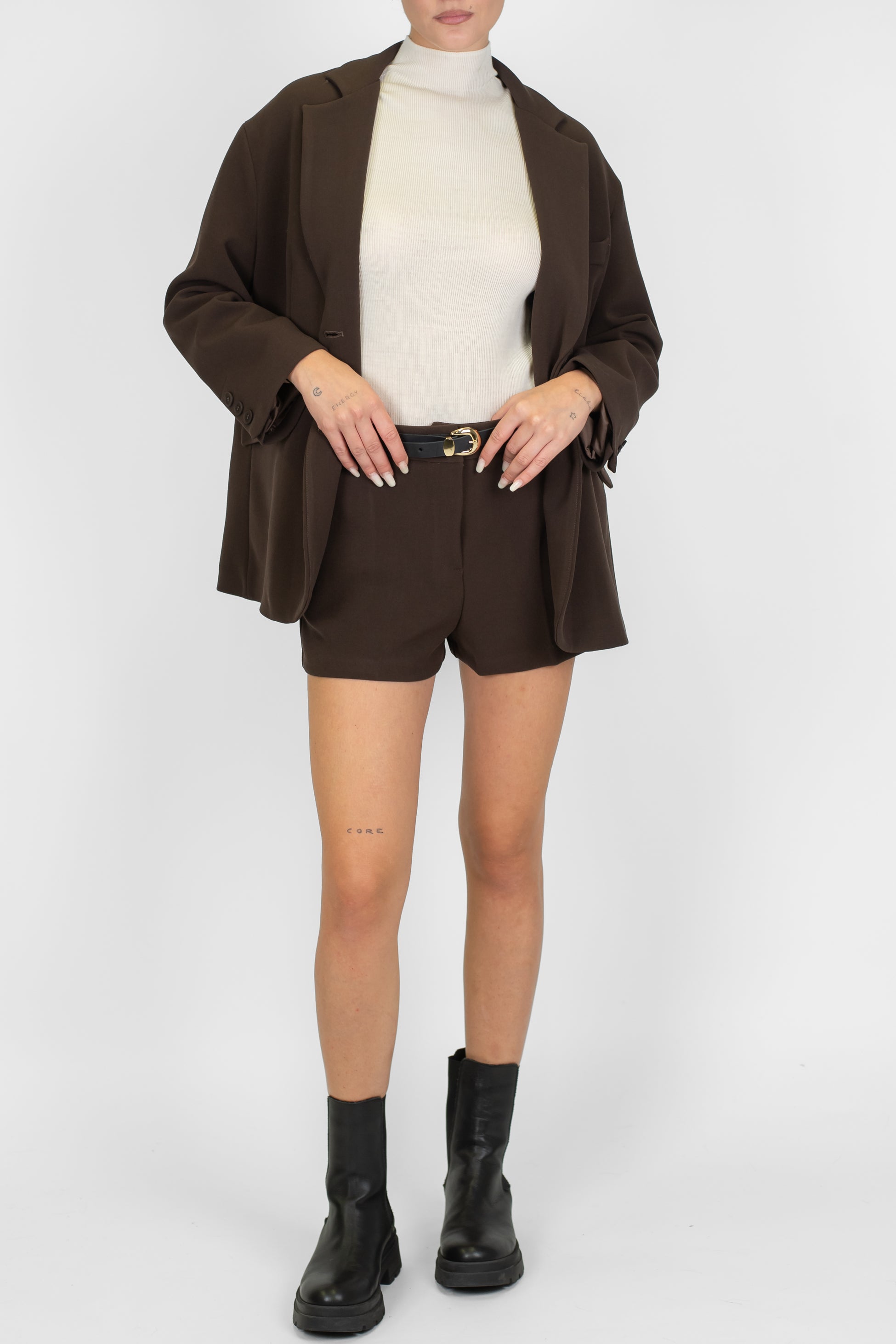 Tensione in - Shorts tinta unita