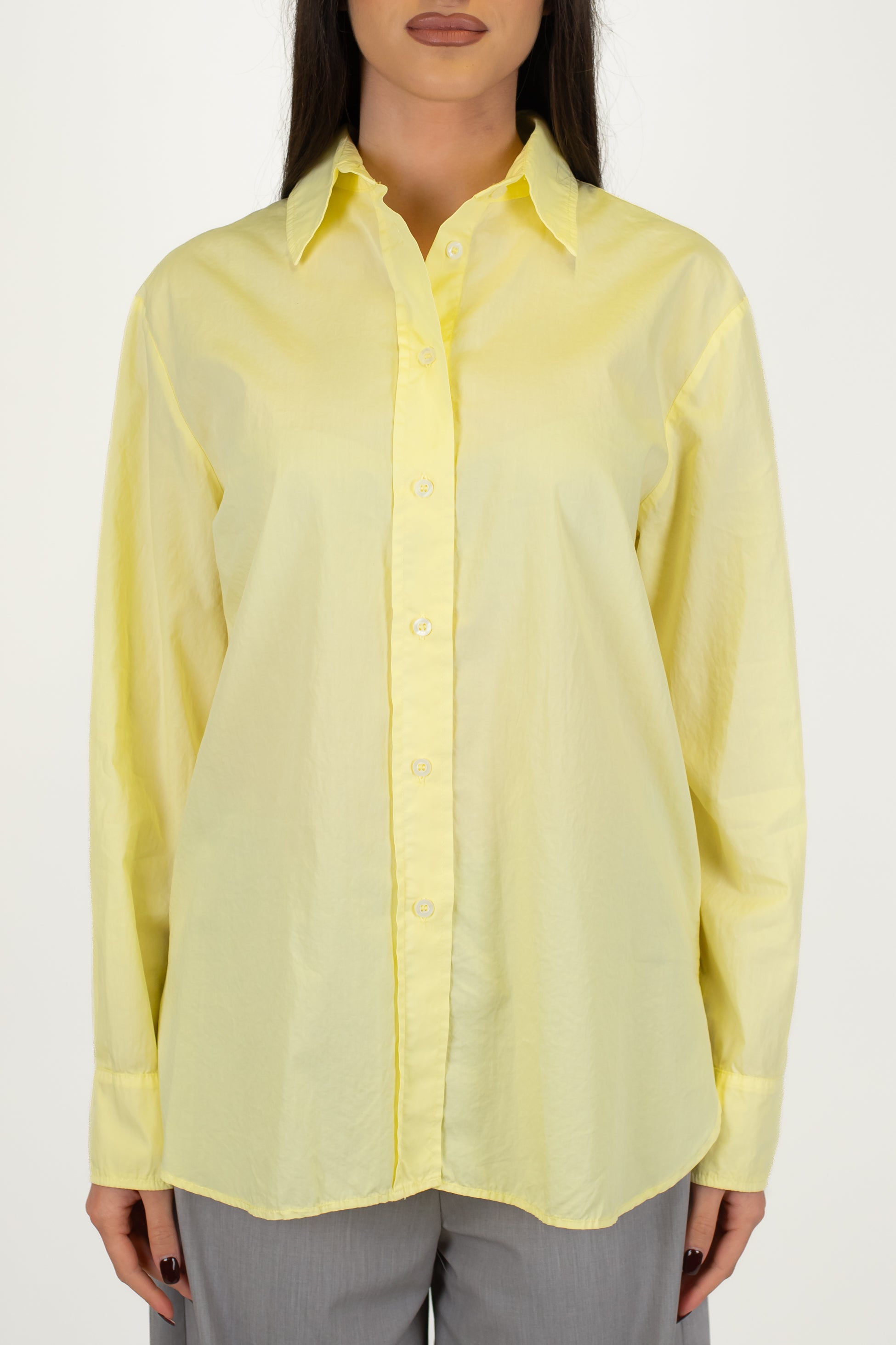 Motel - Camicia over tinta unita