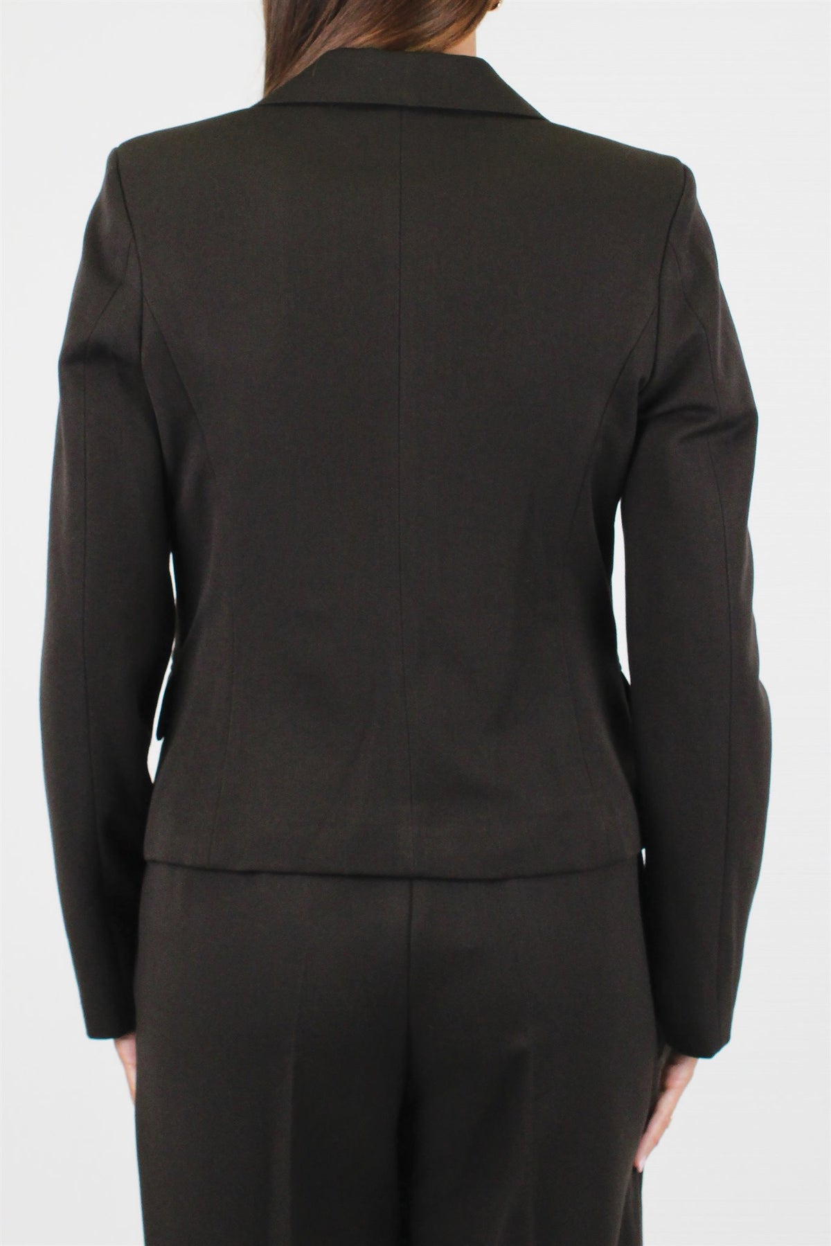 Maryley - Giacca crop monopetto con taschini laterali