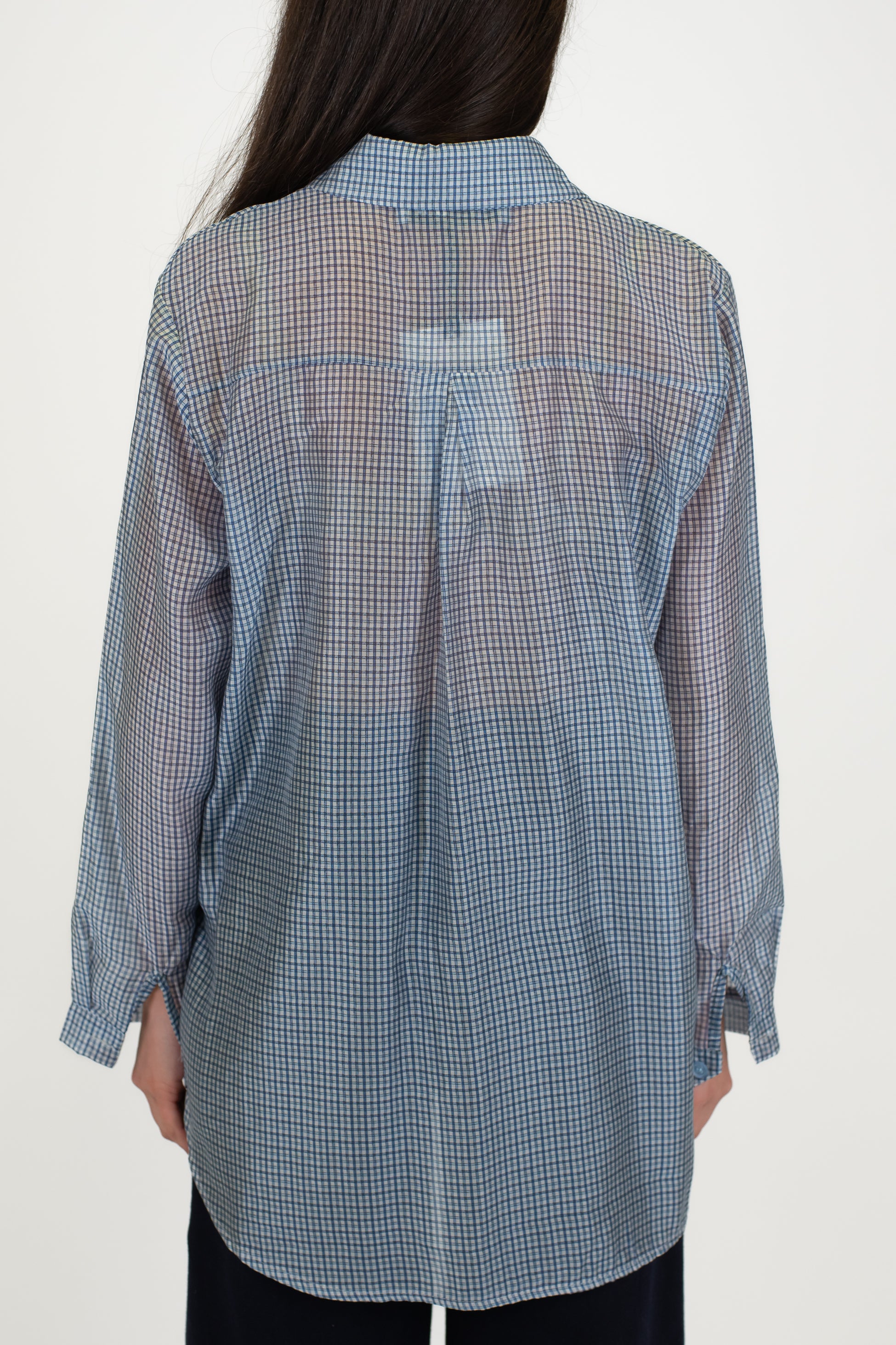 Haveone - Camicia fantasia quadretti in lyocell