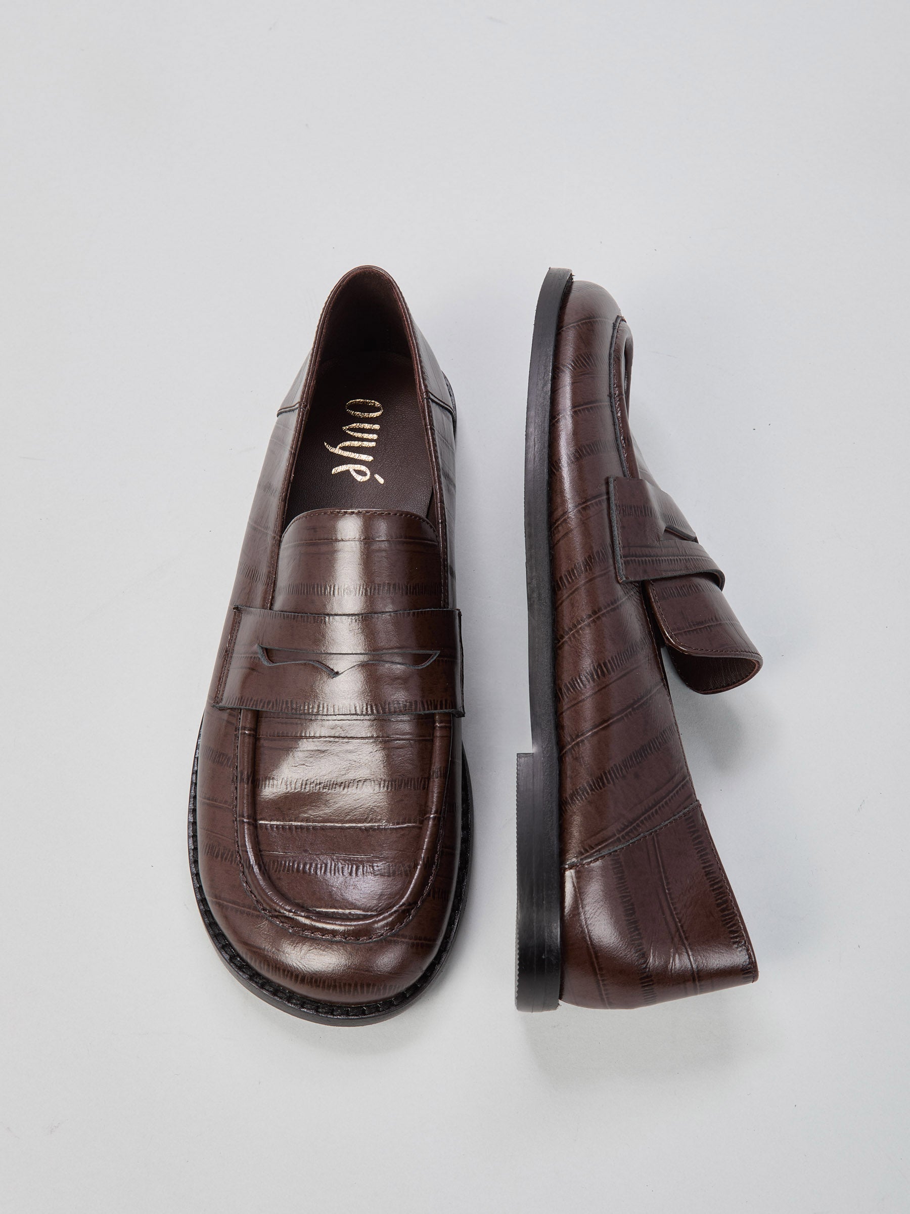Ovyè - Mocassino in vera pelle punta quadrata
