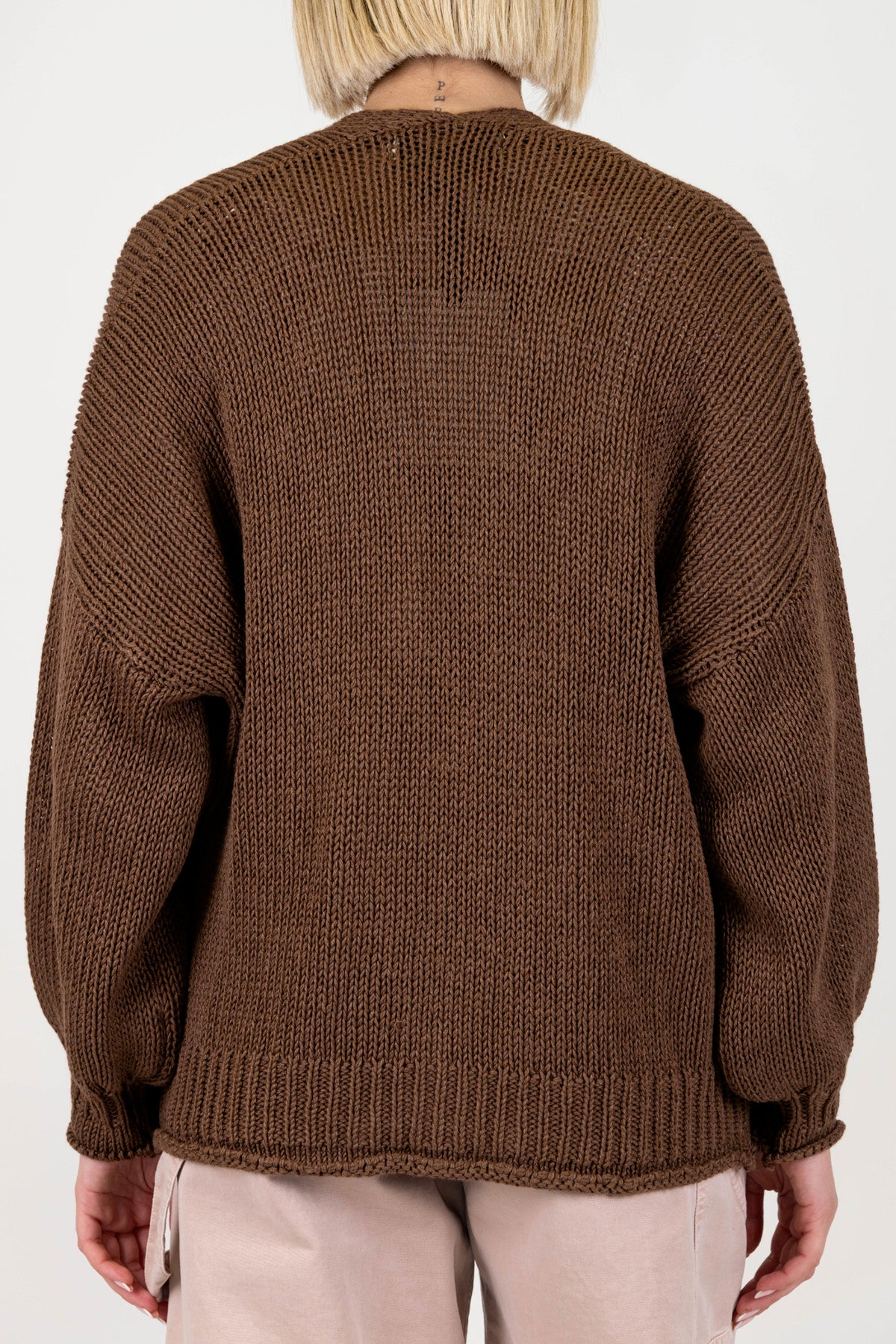 Haveone - Cardigan tre bottoni con taschini laterali